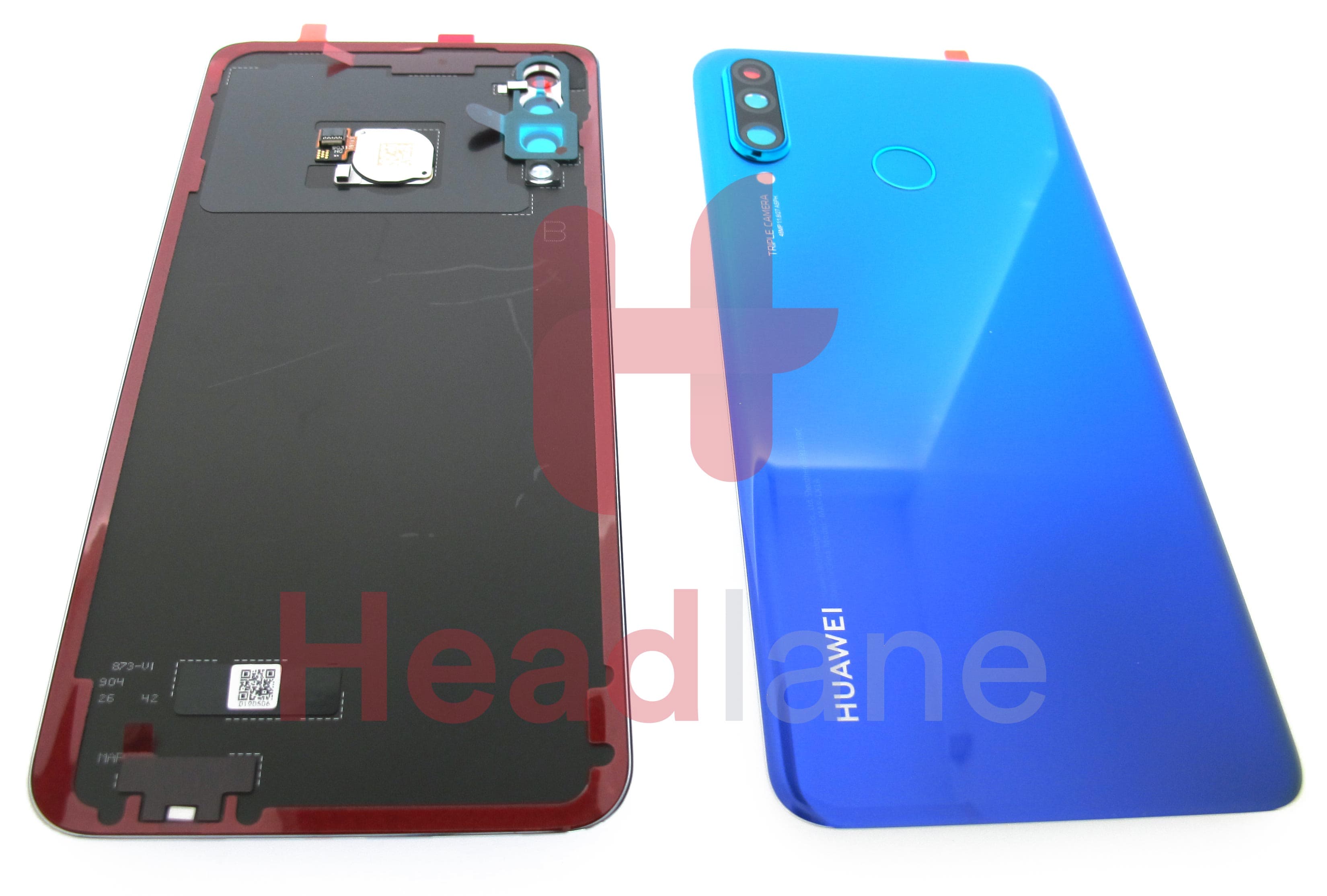 Huawei P30 Lite Back / Battery Cover + Fingerprint Sensor - Blue (MAR-LX1A 48MP Rear Camera) - view 2