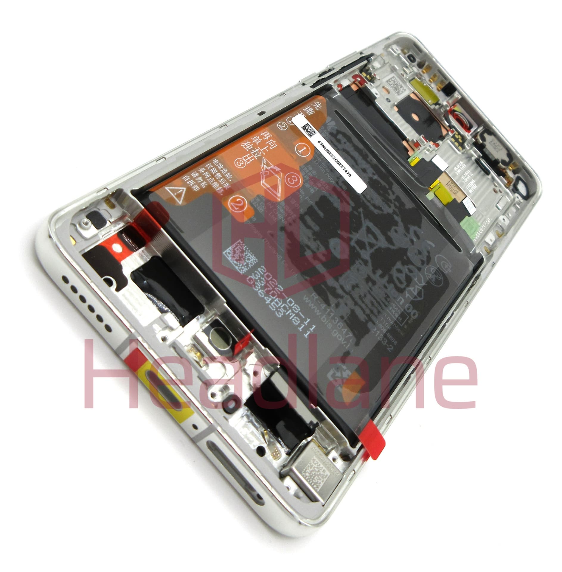 Huawei P50 Pro LCD Display / Screen + Touch + Battery - Pearl White - view 2