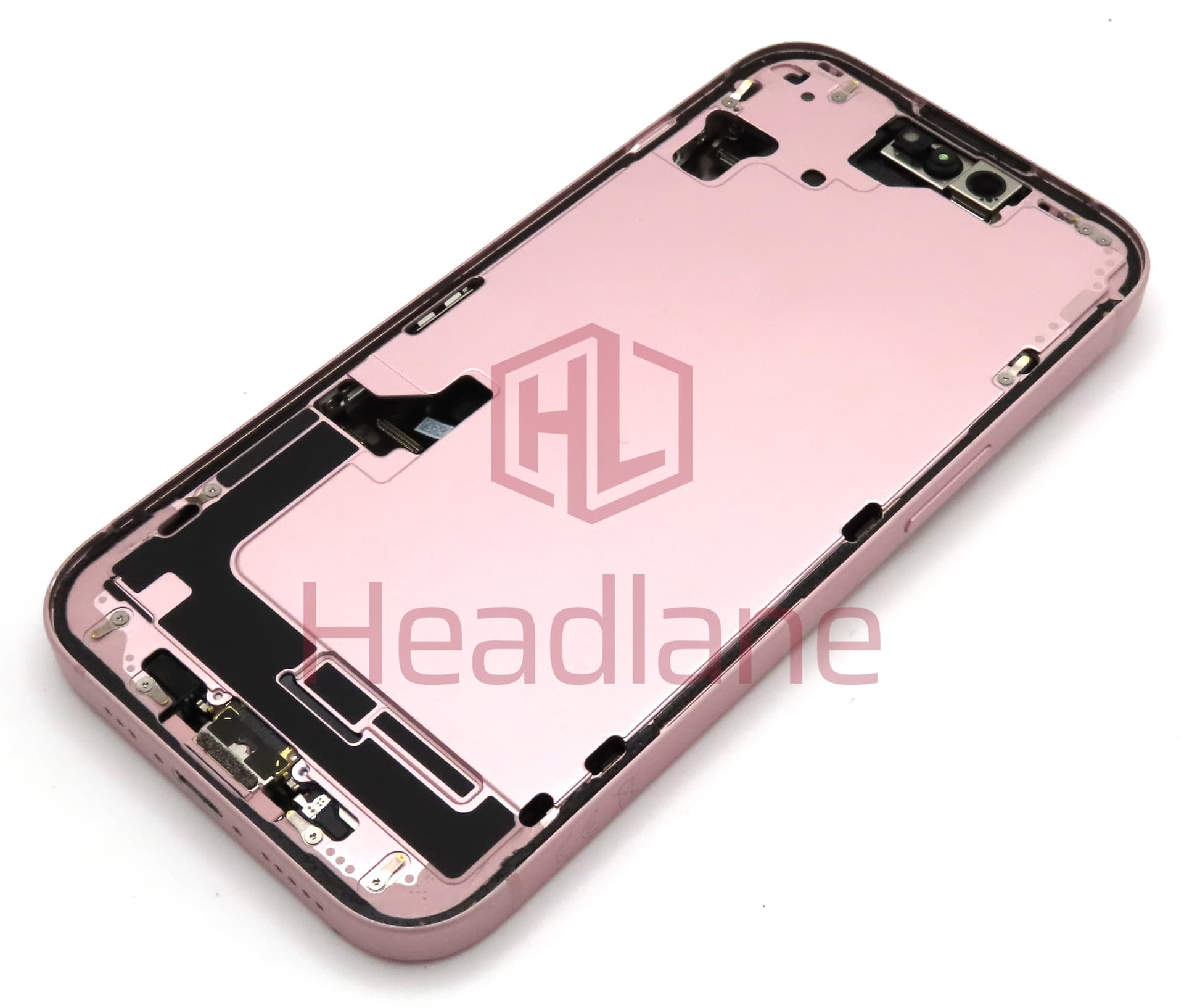 iPhone 15 Back / Battery Cover + Small Parts - Pink (Pulled - Grade C) - view 2