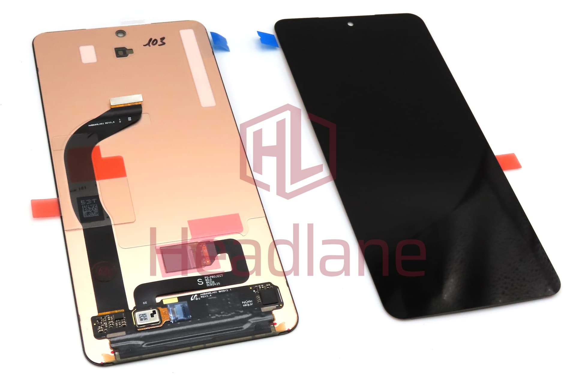 Samsung SM-S937 Galaxy S25 Edge LCD Display / Screen + Touch (No Frame) - view 3