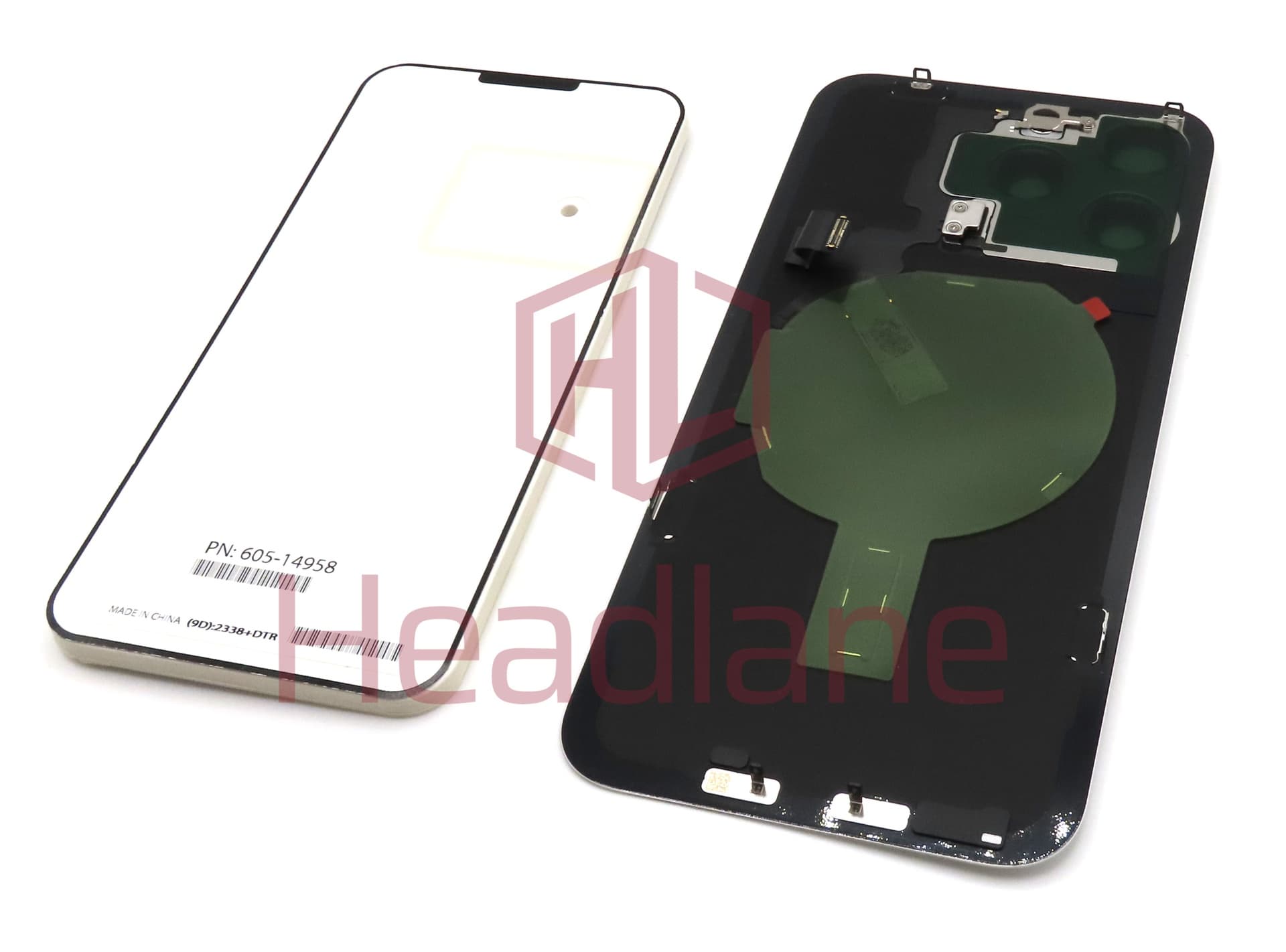 Apple iPhone 15 Pro Max Back / Battery Cover - White Titanium (Service Pack) - view 2