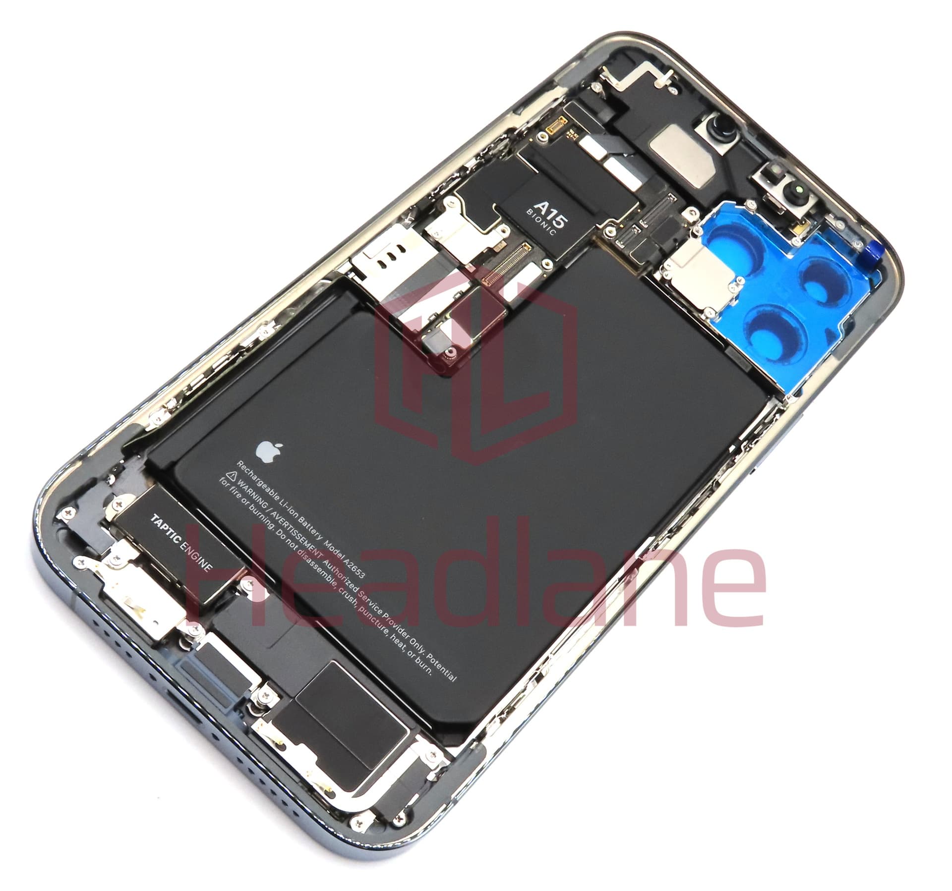 Apple iPhone 13 Pro Max Rear Assembly + Logic Board 256gb - Sierra Blue (Service Pack) - view 2