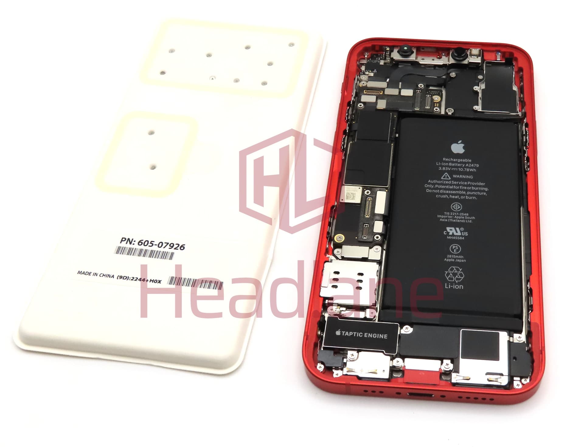 Apple iPhone 12 Rear Assembly + Logic Board 128gb - Red (Service Pack) - view 2