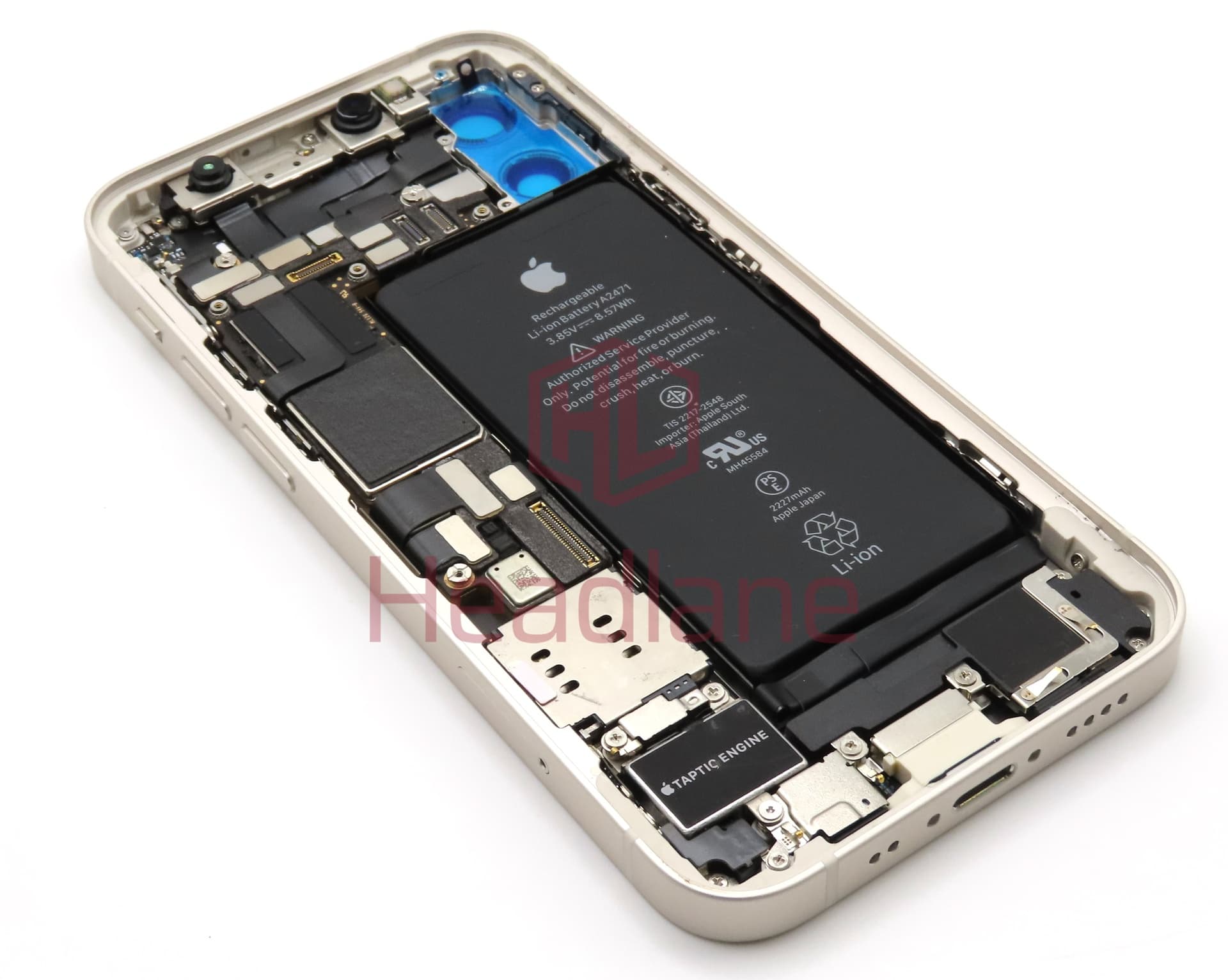 Apple iPhone 12 Mini Rear Assembly + Logic Board 128gb - White (Service Pack) - view 2