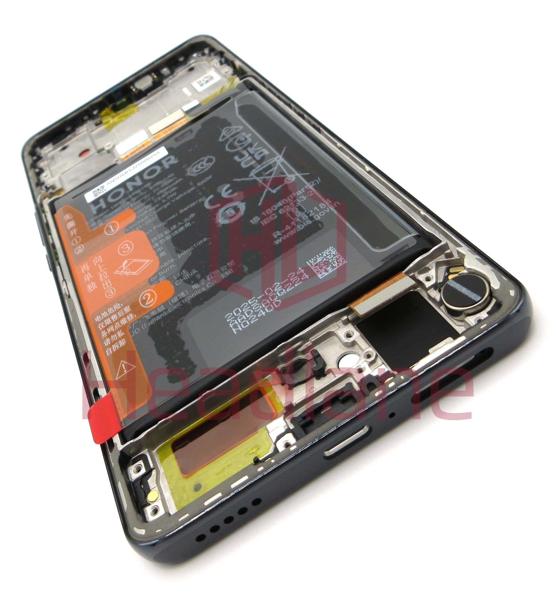 Honor X50 LCD Display / Screen + Touch + HB526694EHW Battery - Black - view 2