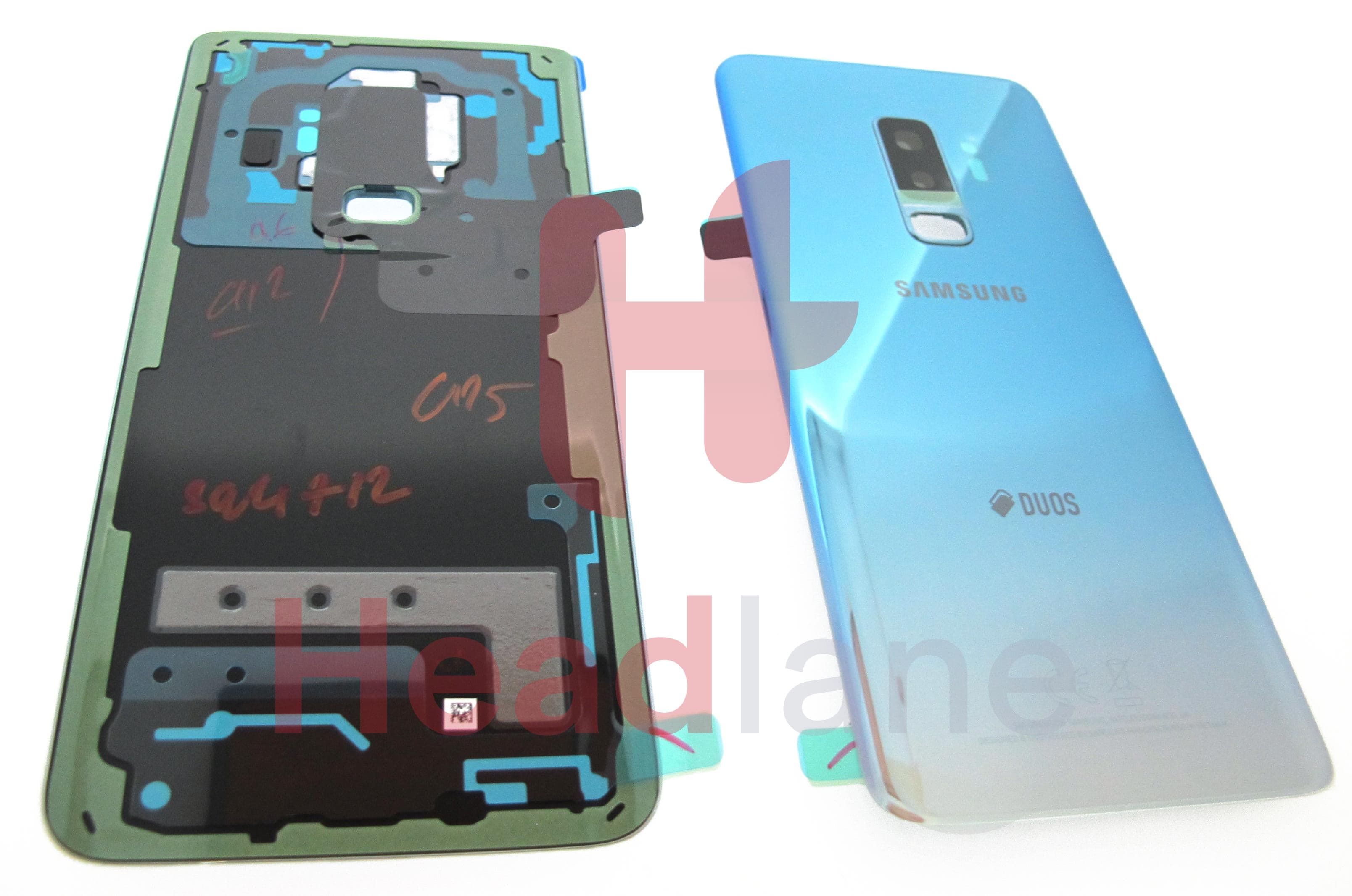 Samsung SM-G965F Galaxy S9+ Hybrid SIM Battery Cover - Polaris Blue - view 2