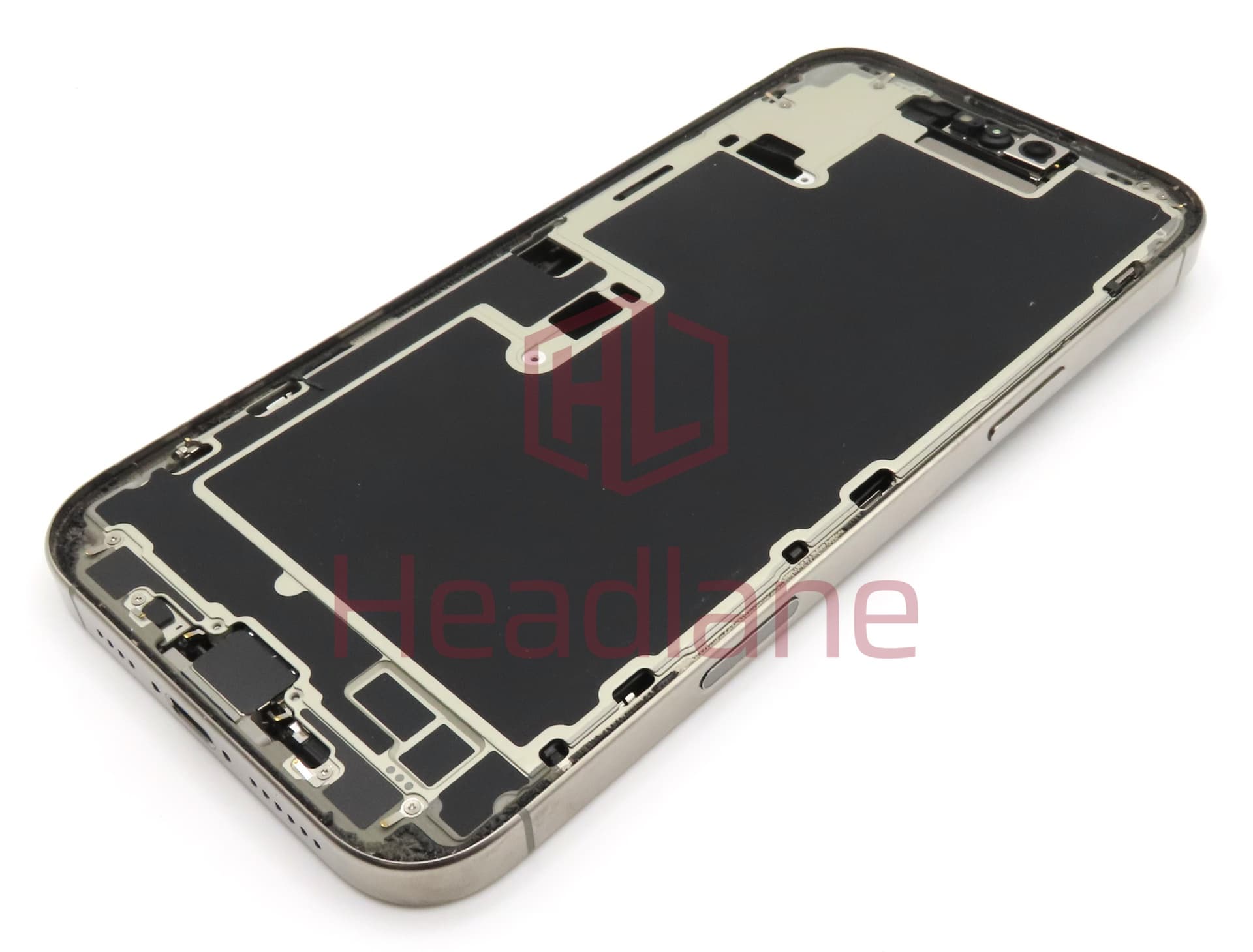 Apple iPhone 16 Pro Max Back / Battery Cover + Small Parts - Natural Titanium (Pulled - Grade A) - view 2