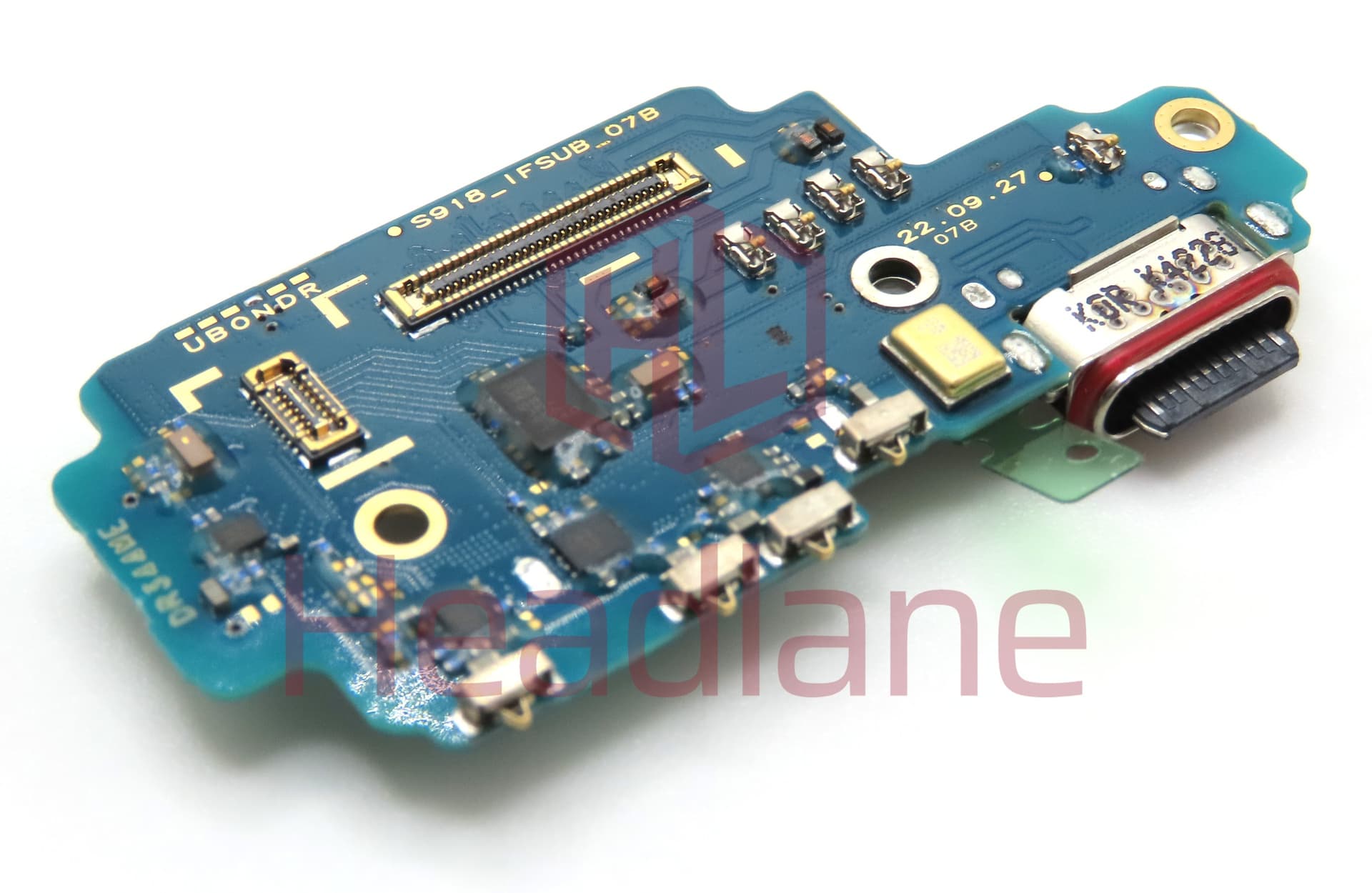 Samsung SM-S918N Galaxy S23 Ultra Charging Port + SIM Card Reader Flex (Korea Version) - view 2