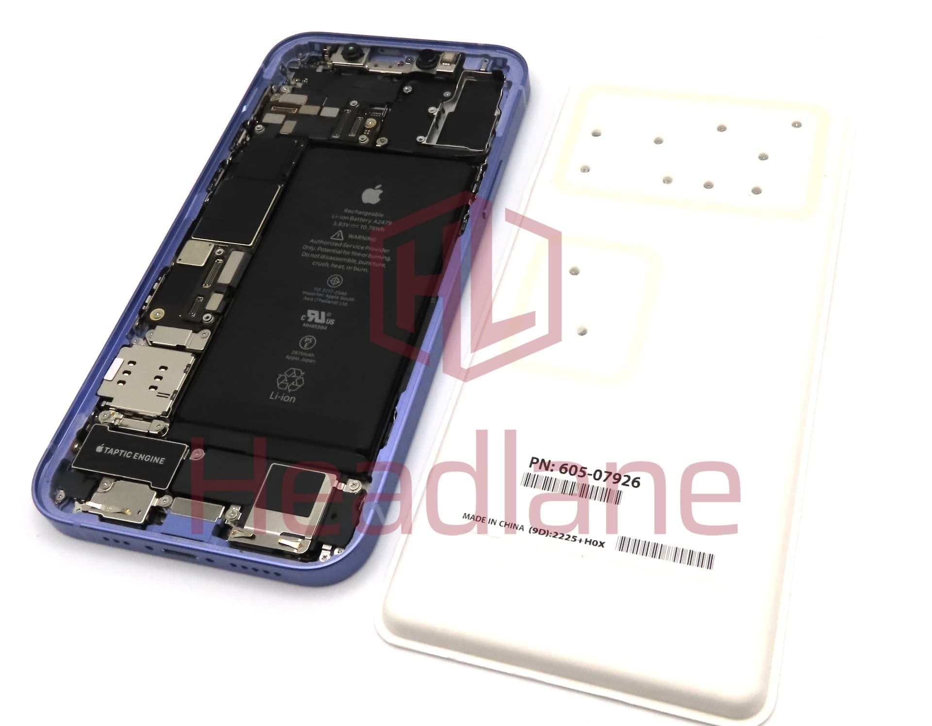 Apple iPhone 12 Rear Assembly + Logic Board 256gb - Purple (Service Pack) - view 2