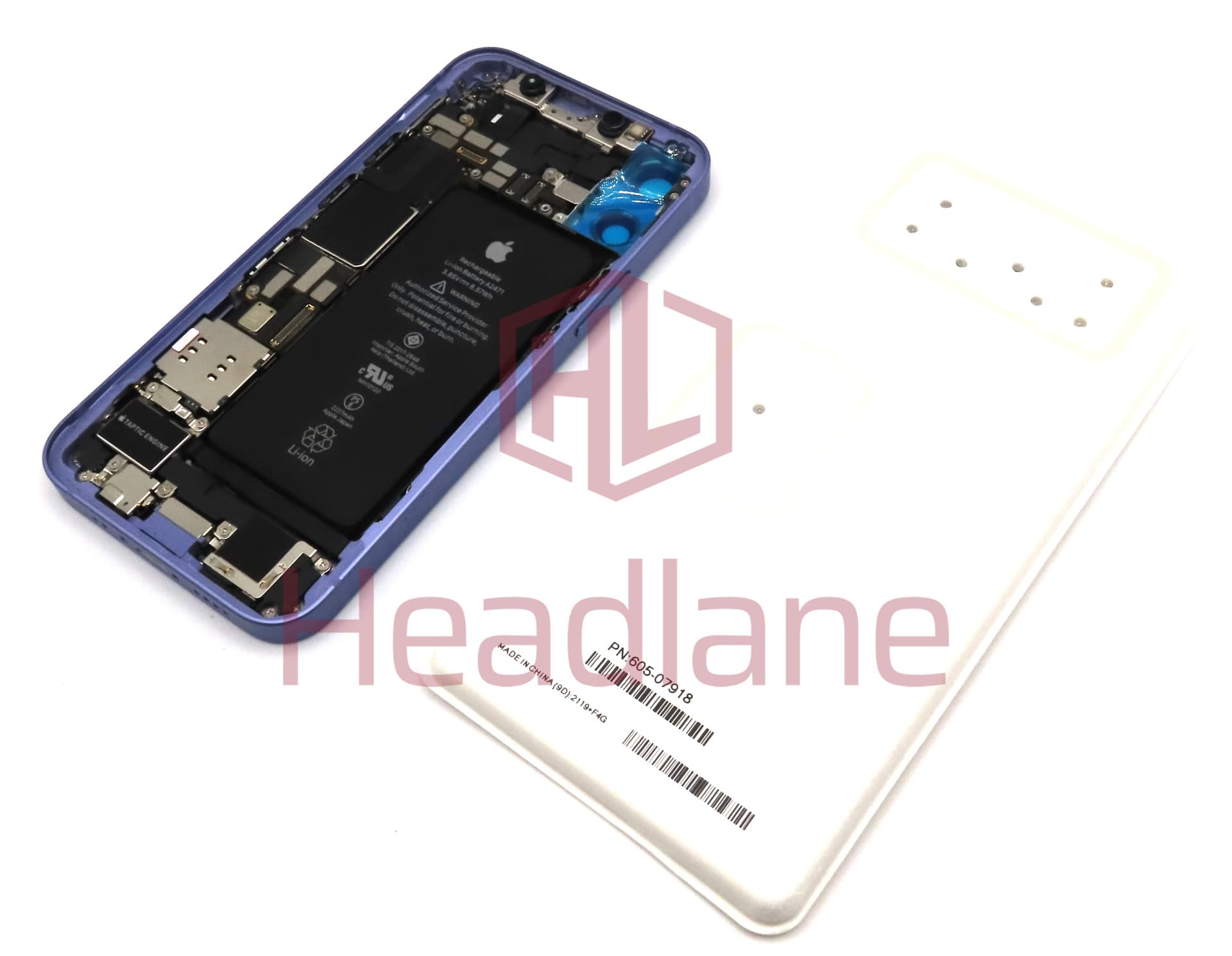 Apple iPhone 12 Mini Rear Assembly + Logic Board 256gb - Purple (Service Pack) - view 2