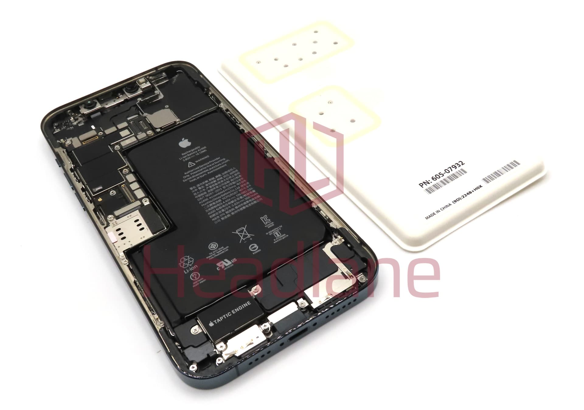 Apple iPhone 12 Pro Max Rear Assembly + Logic Board 256gb - Pacific Blue (Service Pack) - view 2