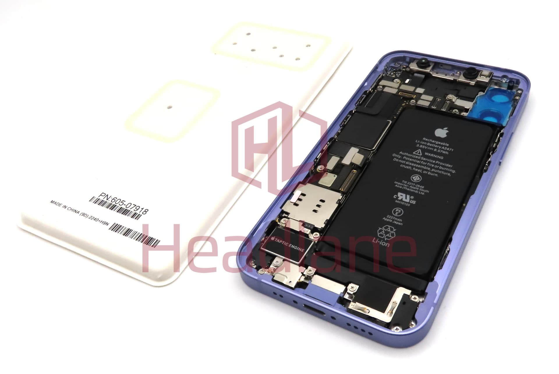 Apple iPhone 12 Mini Rear Assembly + Logic Board 64gb - Purple (Service Pack) - view 2