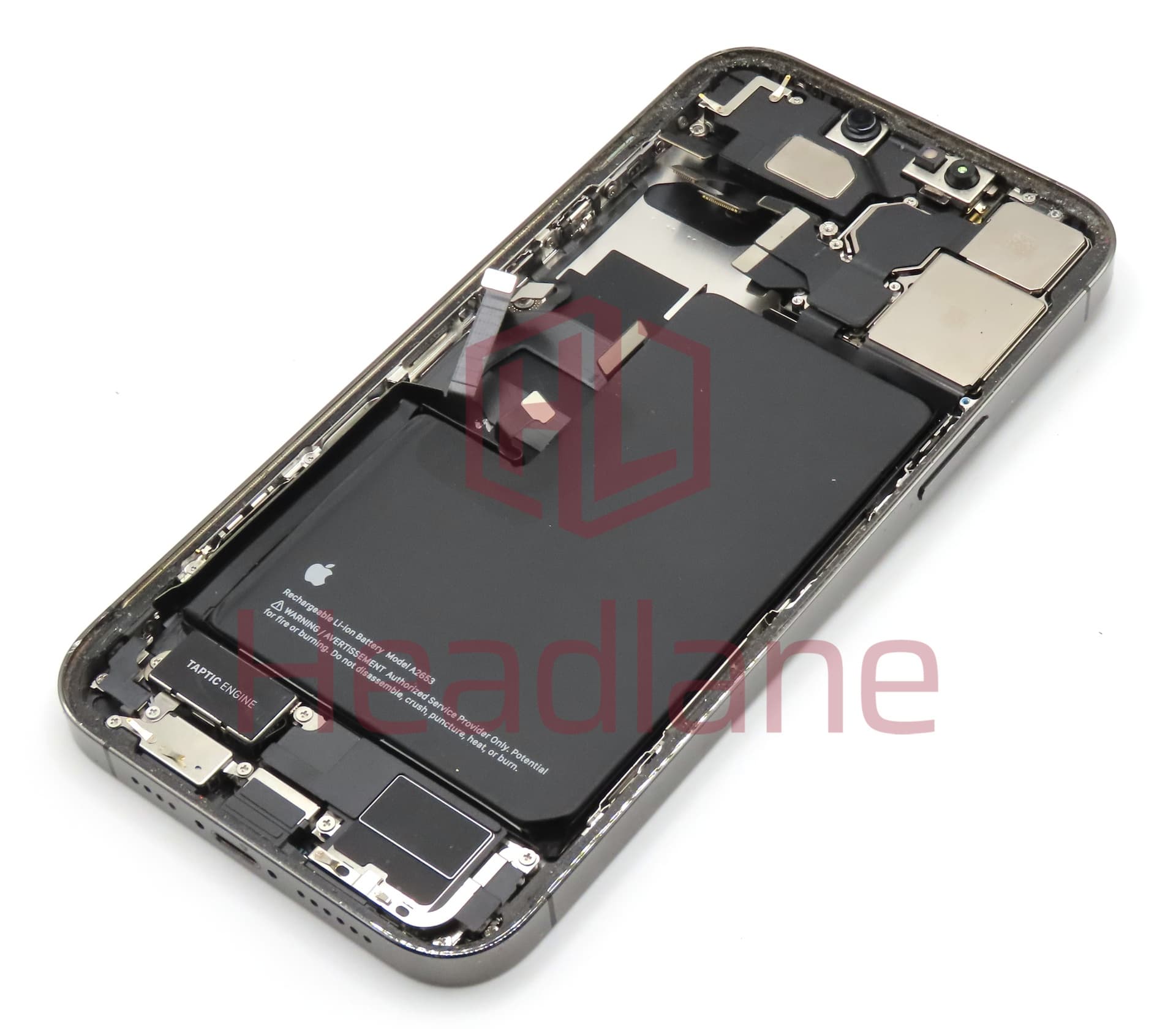iPhone 13 Pro Max Back / Battery Cover + Small Parts - Graphite (Pulled - Grade C) - view 2