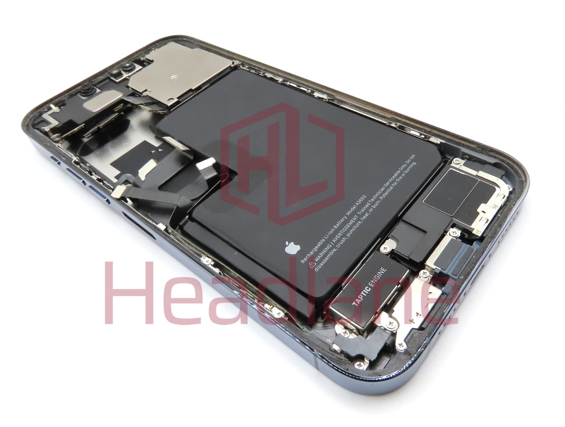 iPhone 13 Pro Max Back / Battery Cover + Small Parts - Blue (Pulled - Grade B) - view 2