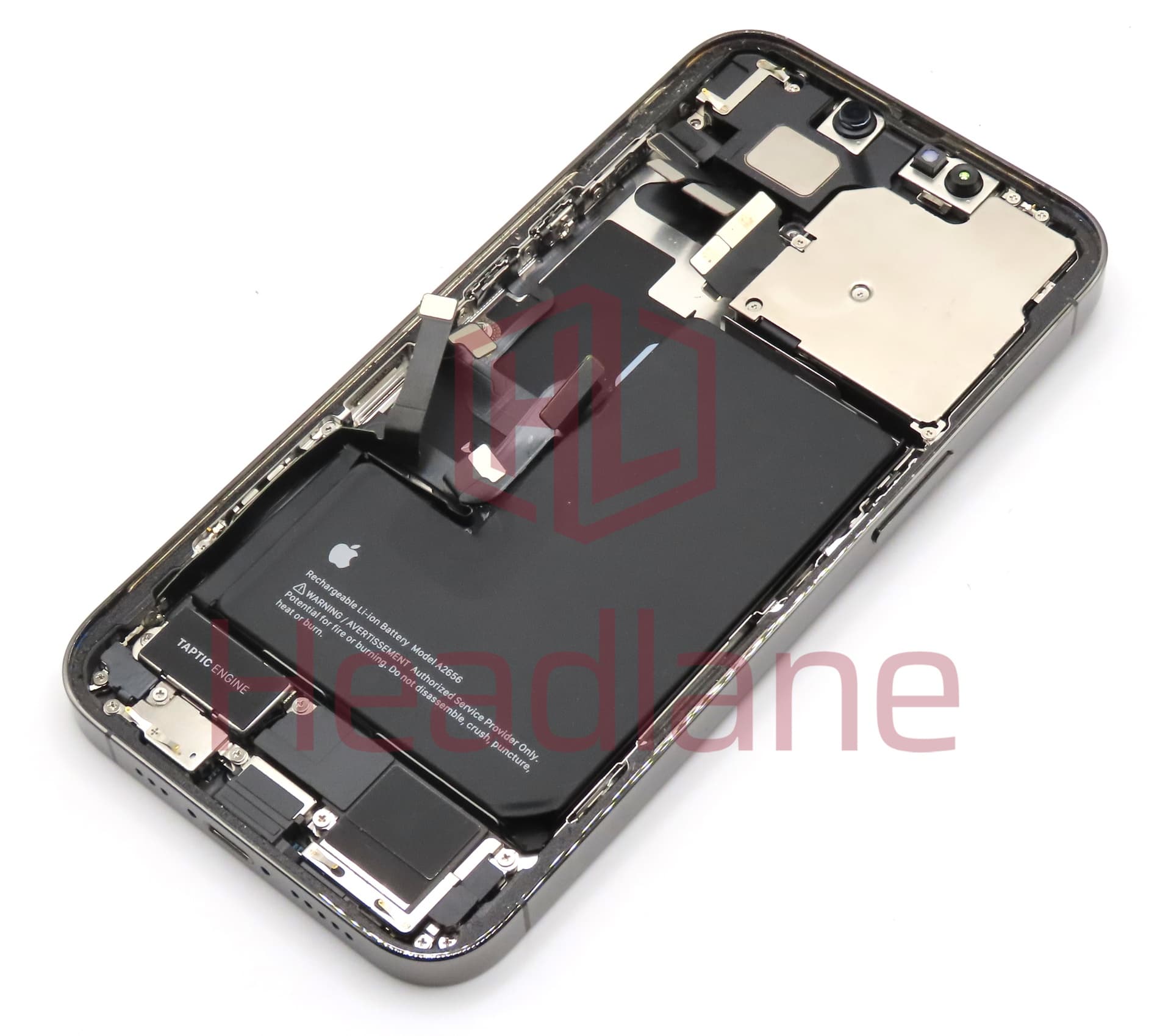iPhone 13 Pro Back / Battery Cover + Small Parts - Graphite (Pulled - Grade C) - view 2