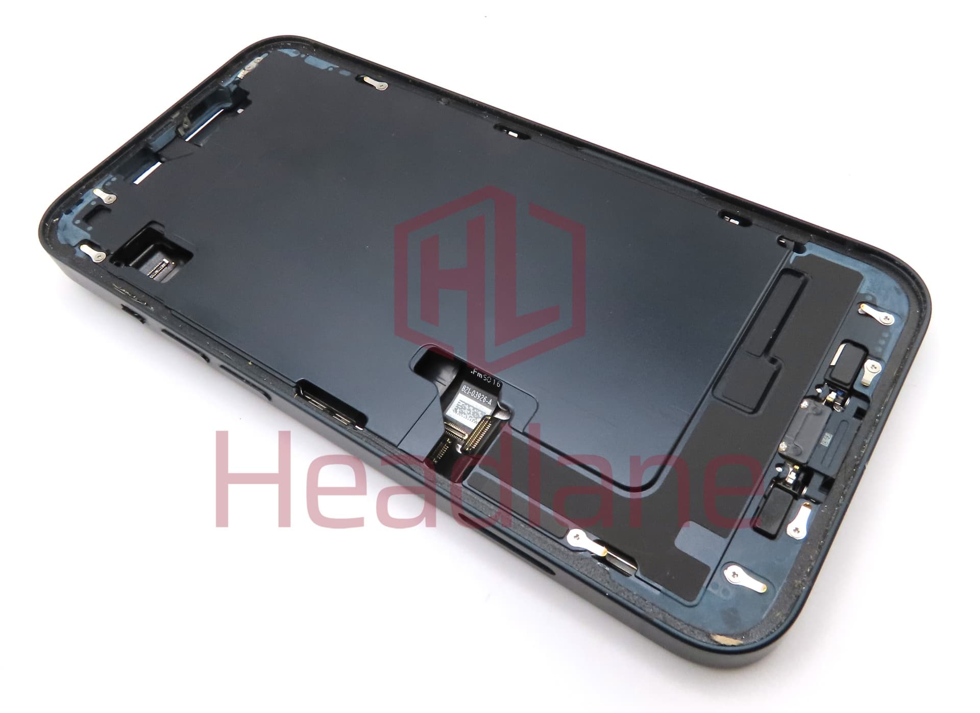 iPhone 14 Back / Battery Cover + Small Parts - Black (Pulled - Grade C) (No Camera) - view 2