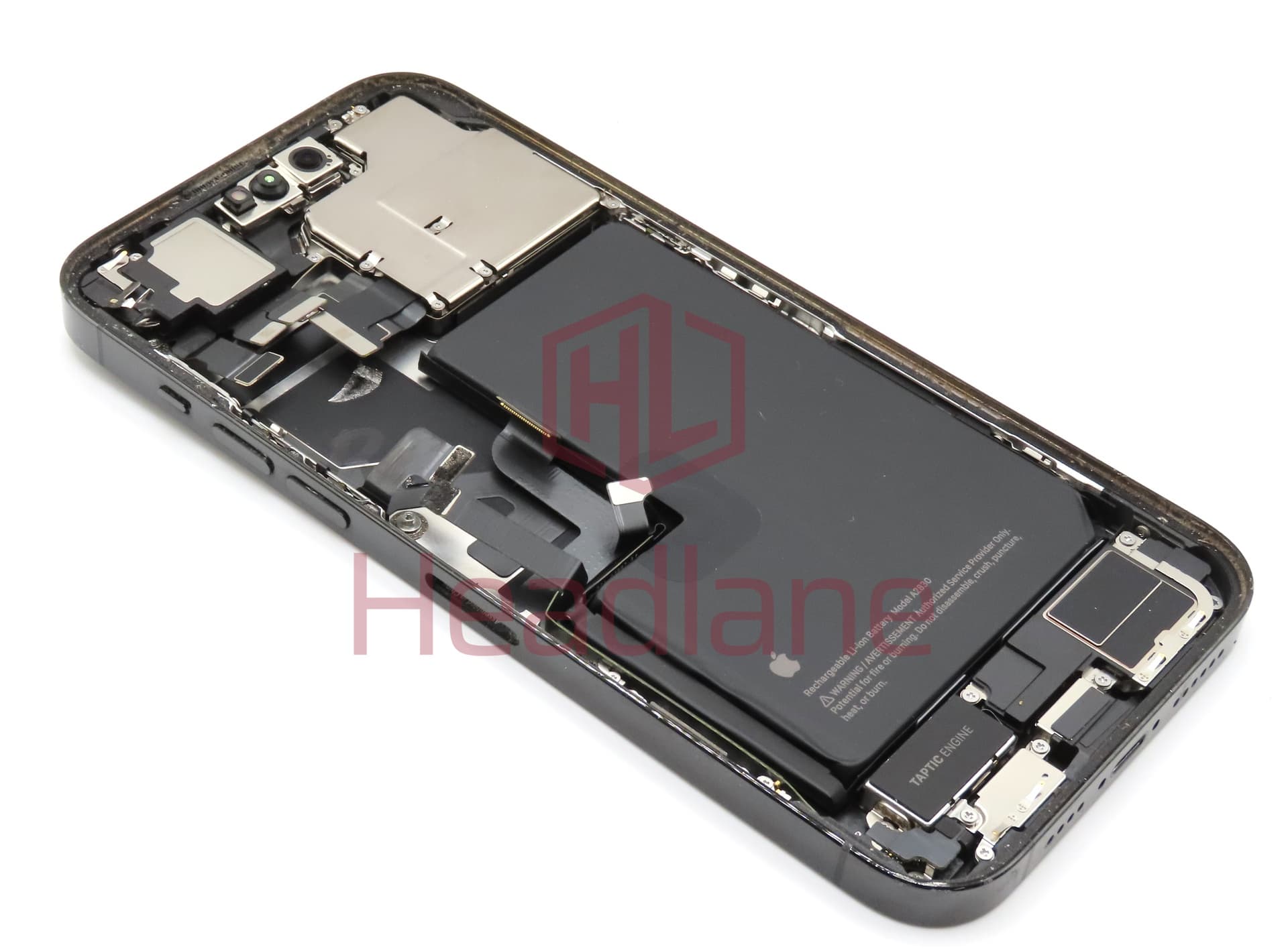 iPhone 14 Pro Max Back / Battery Cover + Small Parts - Black (Pulled - Grade C) - view 2