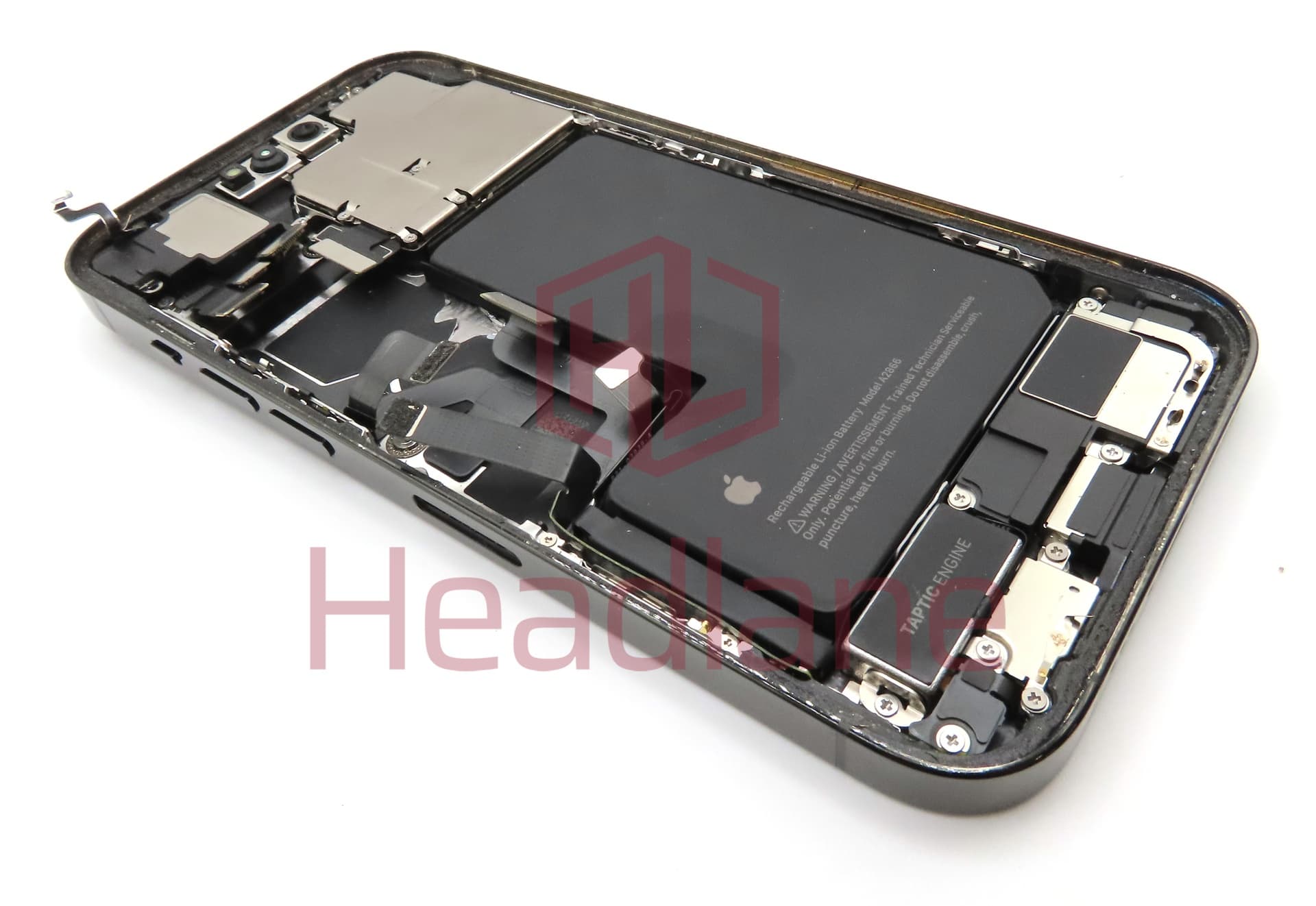 iPhone 14 Pro Back / Battery Cover + Small Parts - Black (Pulled - Grade C) - view 2