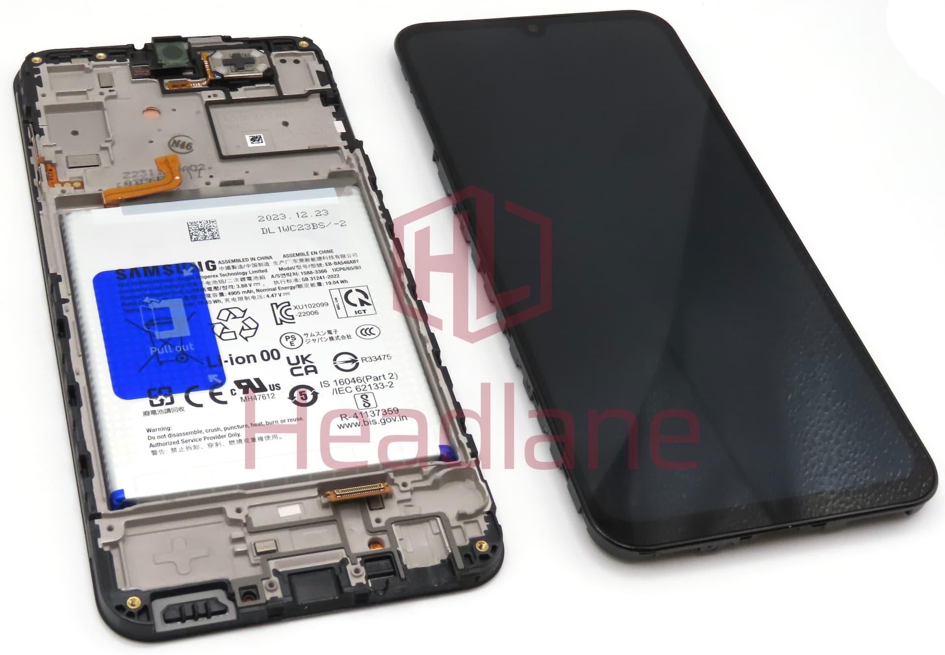 Samsung SM-A256 Galaxy A25 5G LCD Display / Screen + Touch + Battery - view 3