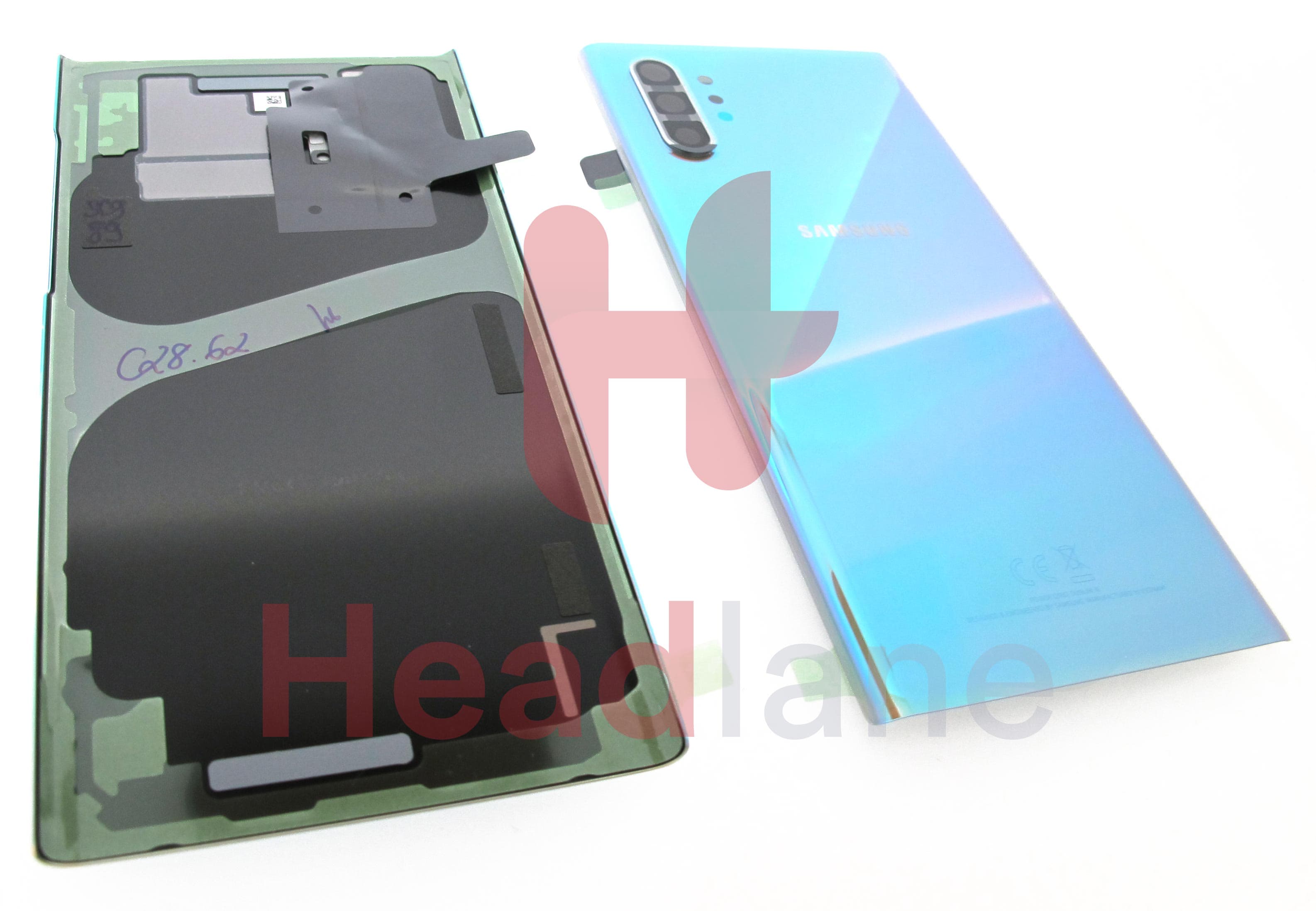 Samsung SM-N976 Galaxy Note 10+ 5G / Galaxy Note 10 Plus 5G Back / Battery Cover - Aura Glow / Silver - view 2