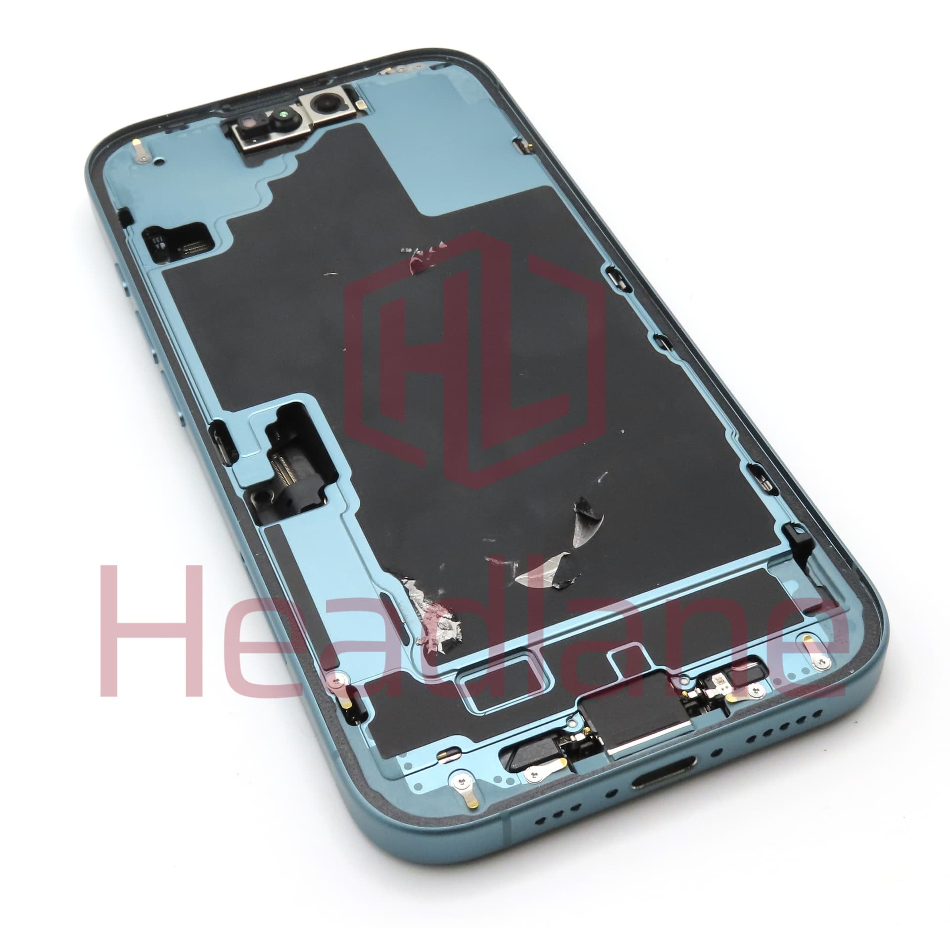 Apple iPhone 16 Back / Battery Cover + Small Parts - Teal (Pulled - Grade A) - view 2