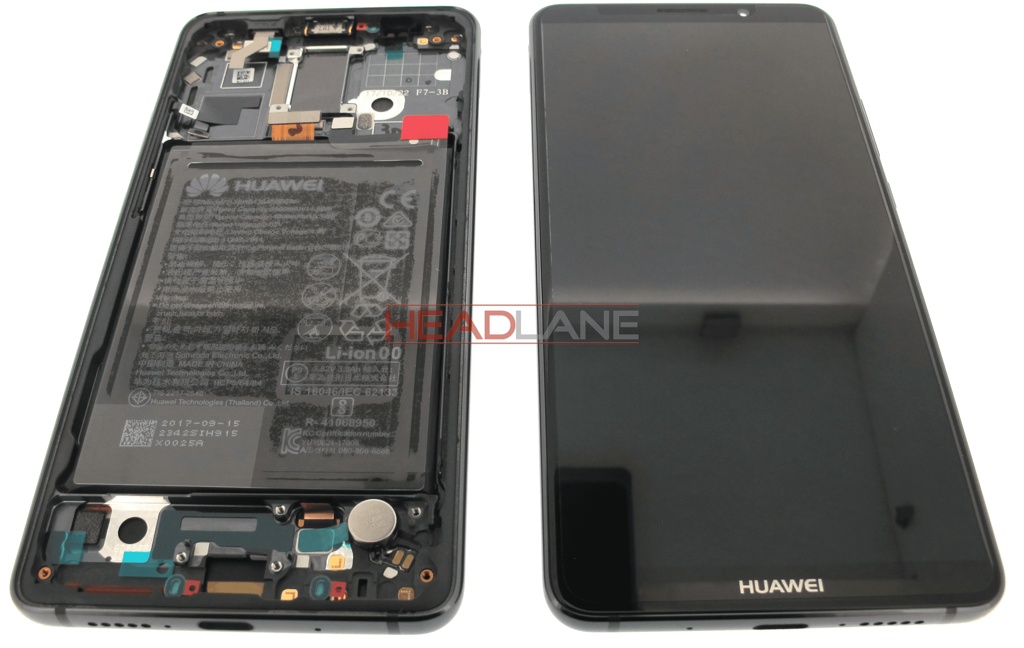 Huawei Mate 10 Pro LCD Display / Screen + Touch + Battery Assembly - Grey - view 2