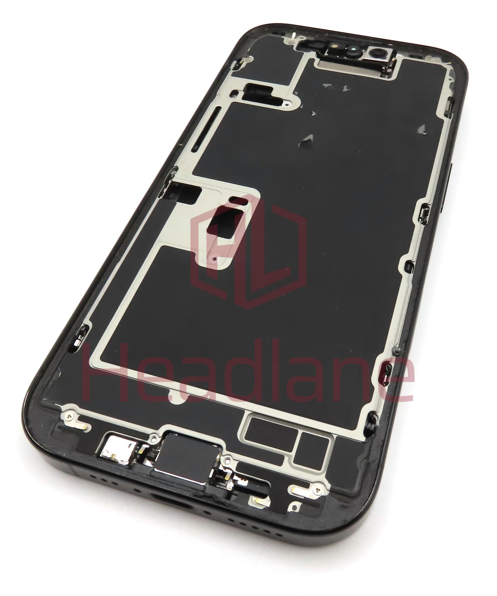 Apple iPhone 16 Pro Back / Battery Cover + Small Parts - Black Titanium (Grade C) - view 2