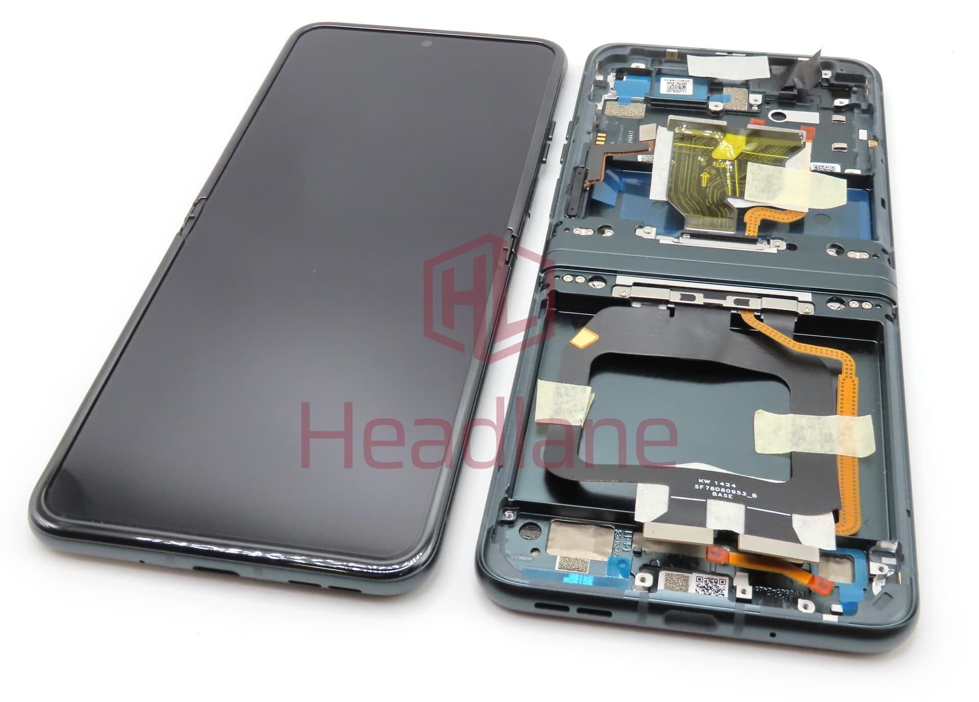 Motorola XT2323 Razr 40 Main / Inner LCD Display / Screen + Touch - Sage Green - view 2