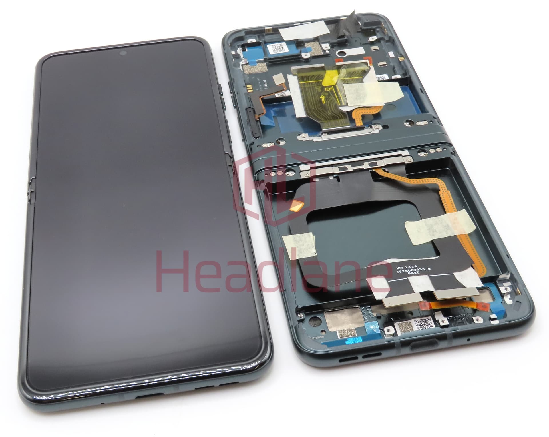 Motorola XT2323 Razr 40 Main / Inner LCD Display / Screen + Touch - Sage Green - view 3