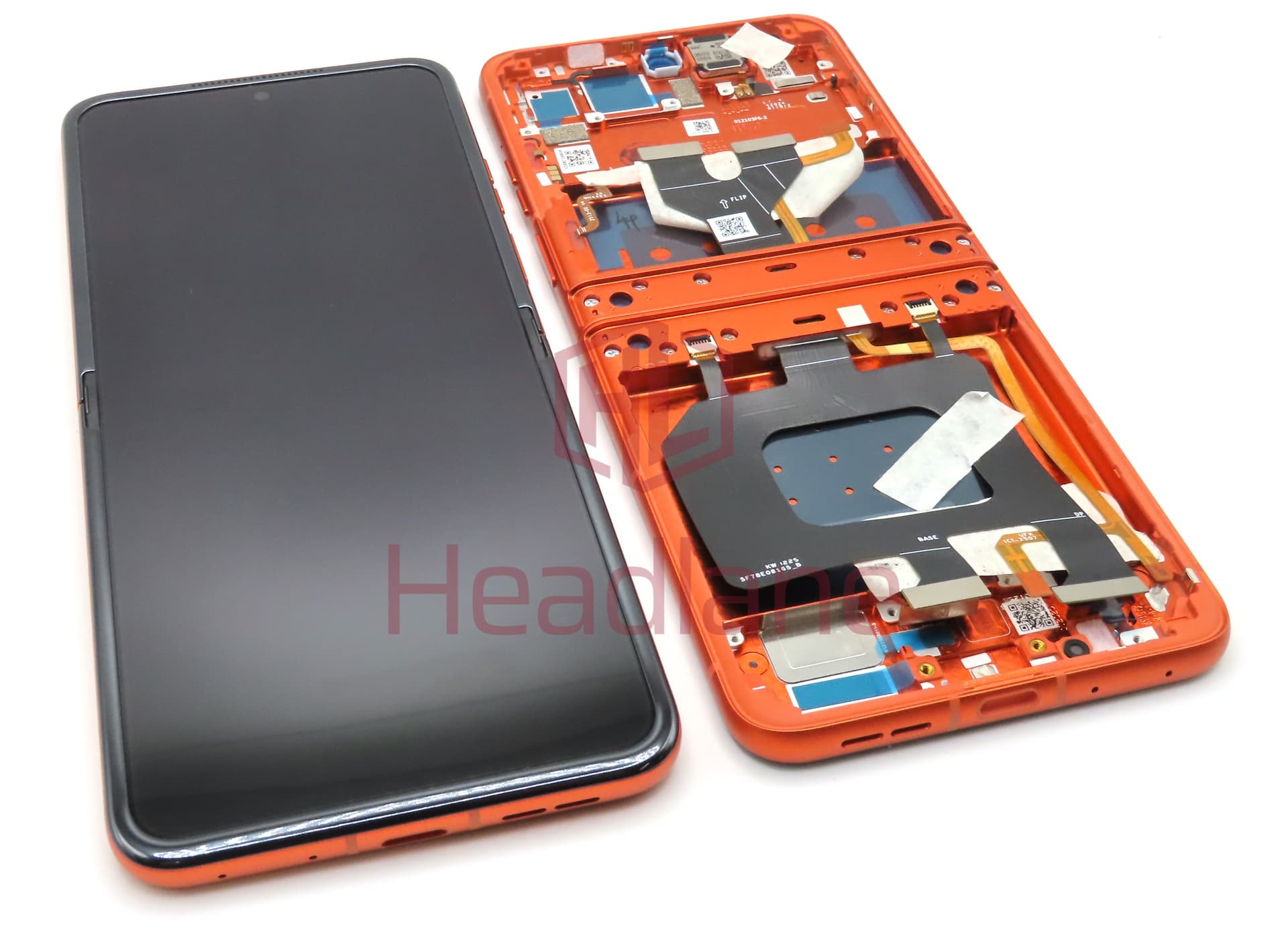 Motorola XT2453 Razr 50 Inner / Main LCD Display / Screen + Touch - Spritz Orange - view 2