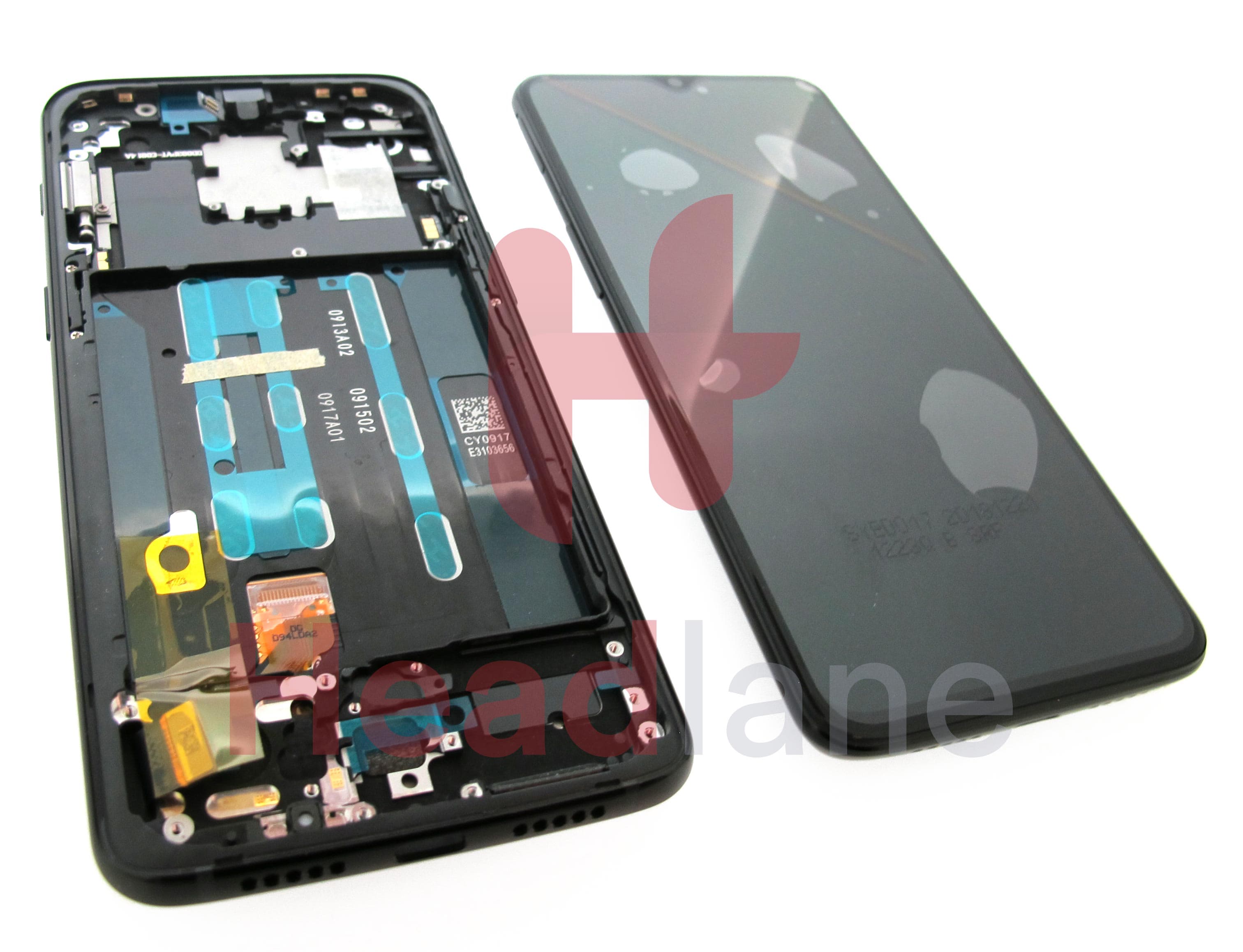 OnePlus 6T LCD Display / Screen + Touch - Mirror Black - view 2