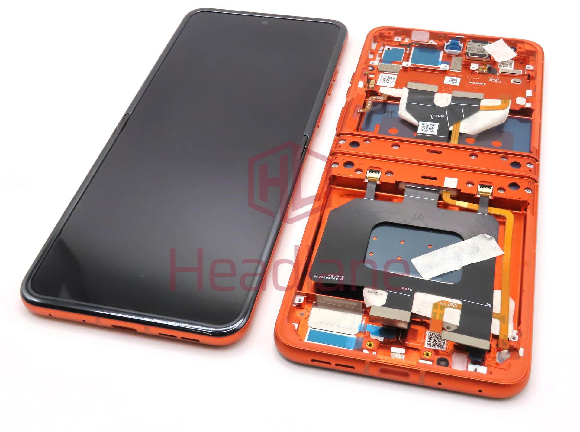 Motorola XT2453 Razr 50 Inner / Main LCD Display / Screen + Touch - Spritz Orange - view 3