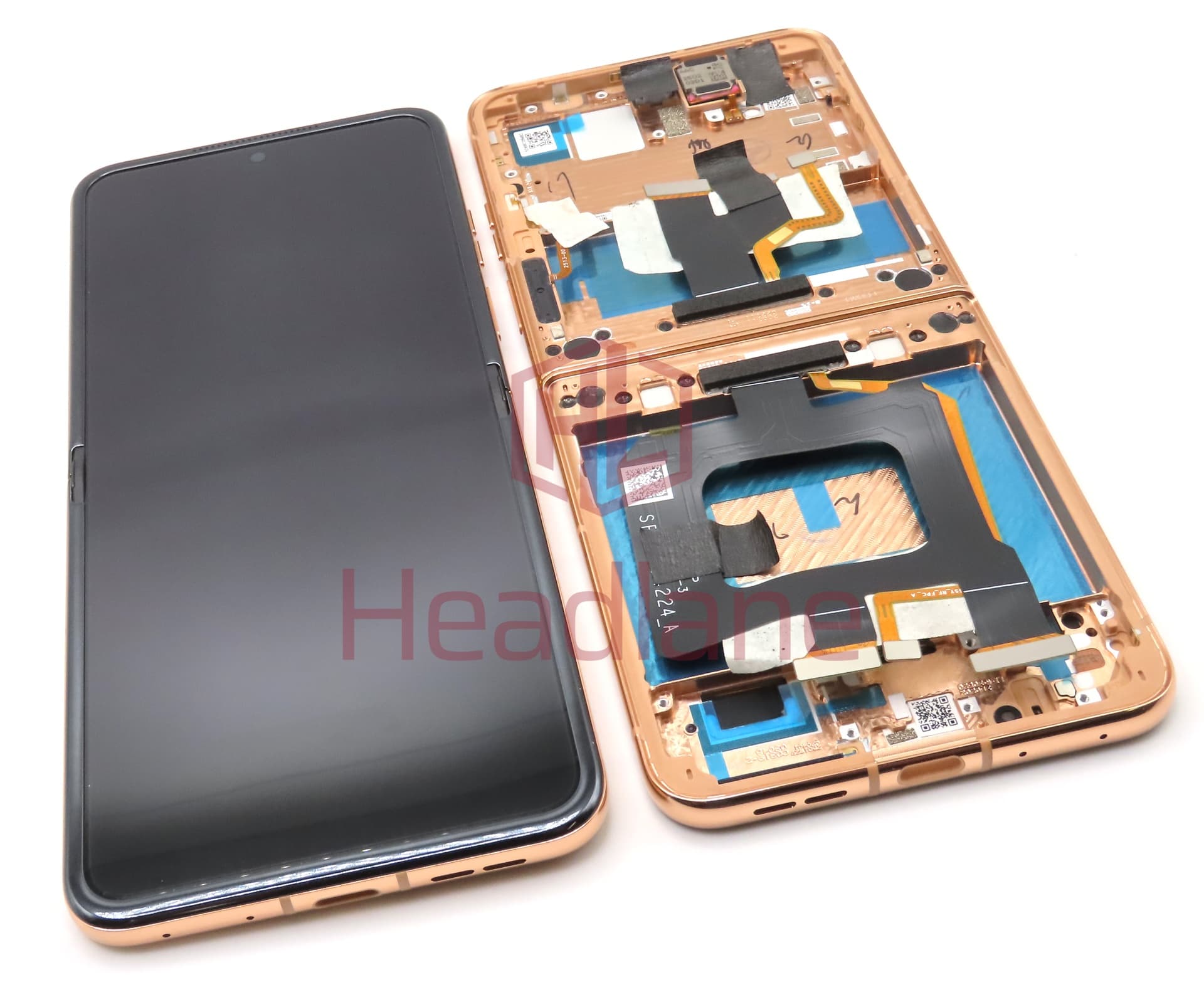 Motorola XT2451 Razr 50 Ultra Inner / Main LCD Display / Screen + Touch - Peach Fuzz - view 2