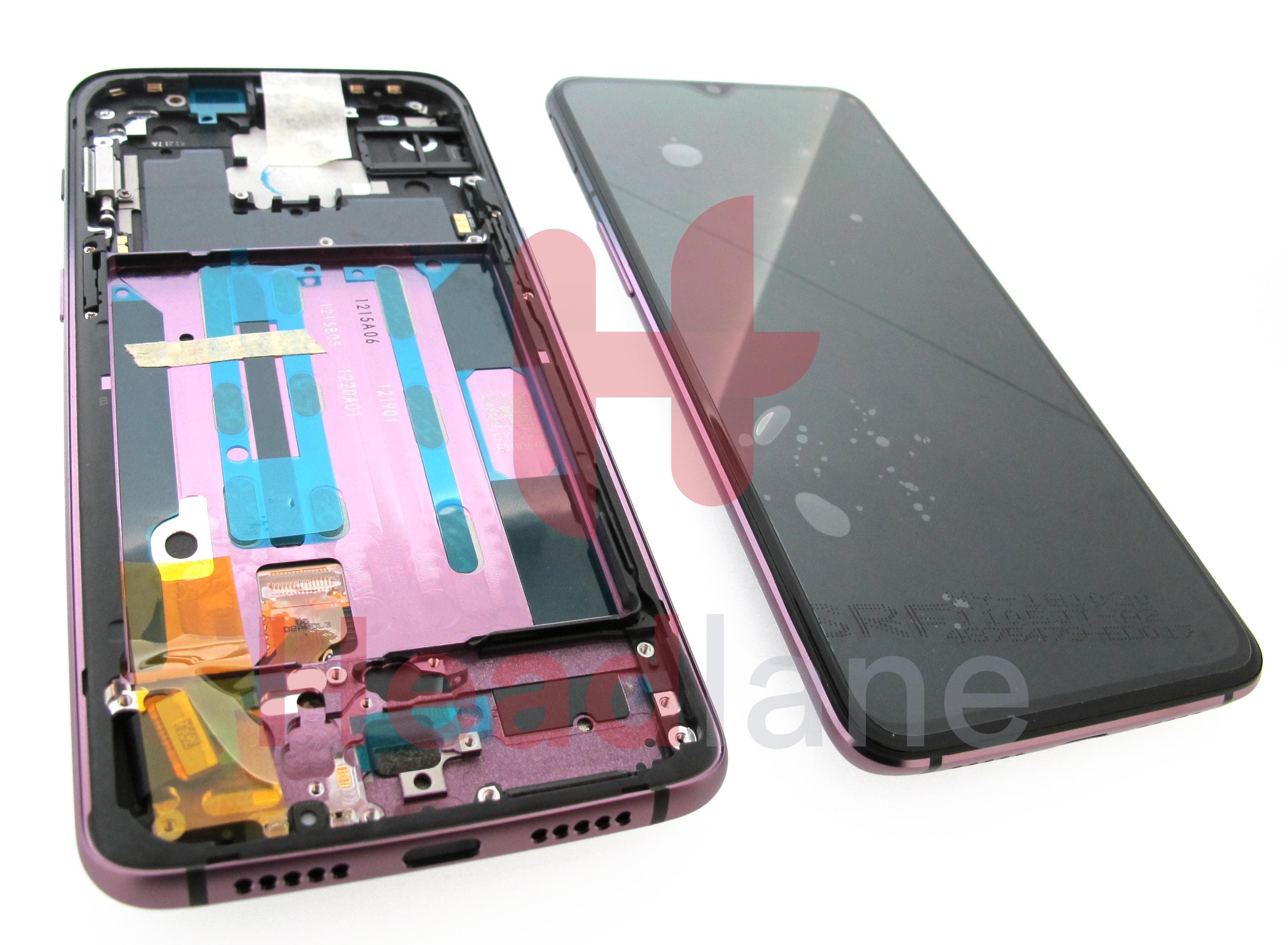 OnePlus 6T LCD Display / Screen + Touch - Thunder Purple - view 2