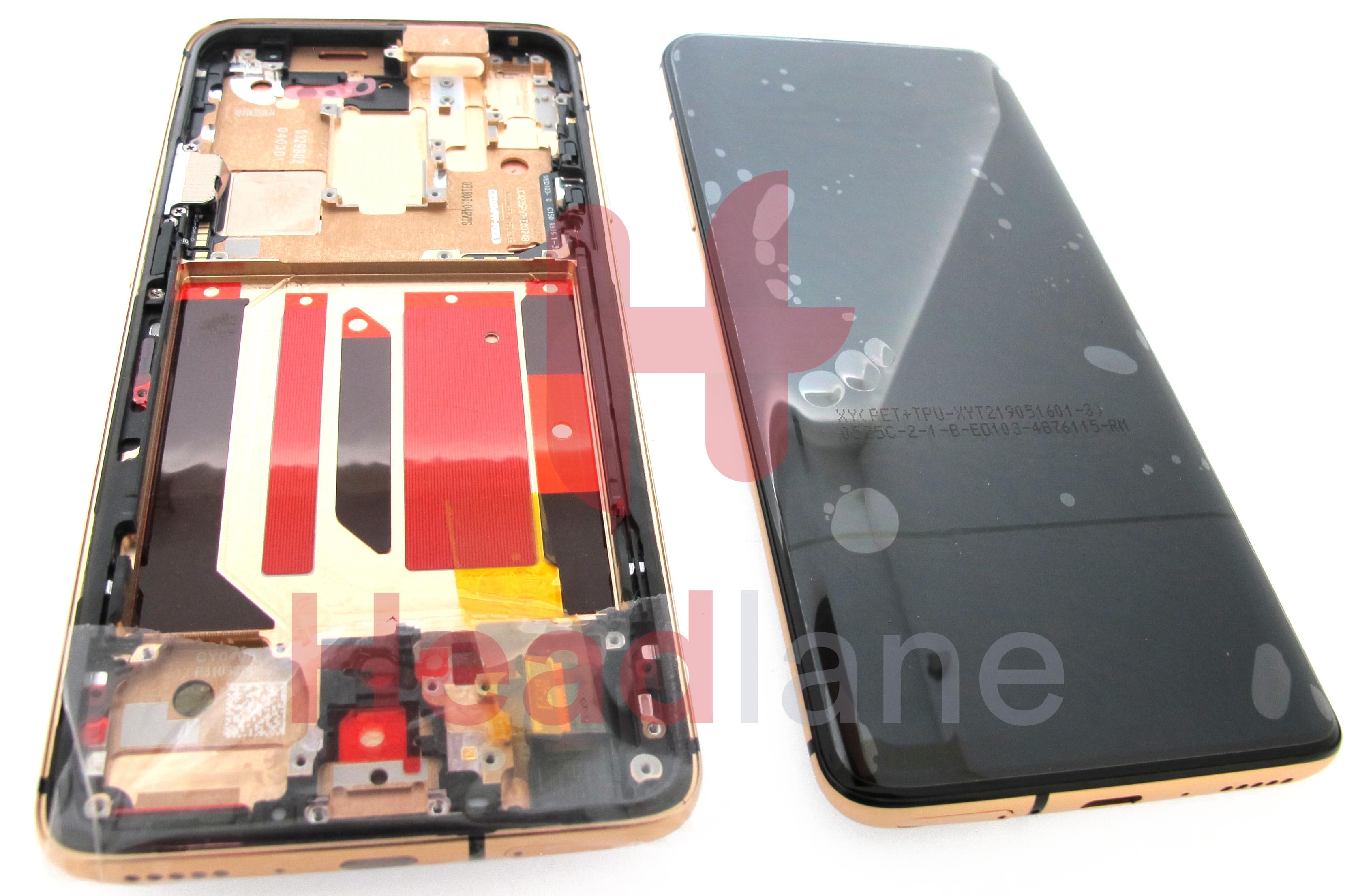 OnePlus 7 Pro LCD Display / Screen + Touch - Almond / Gold - view 2