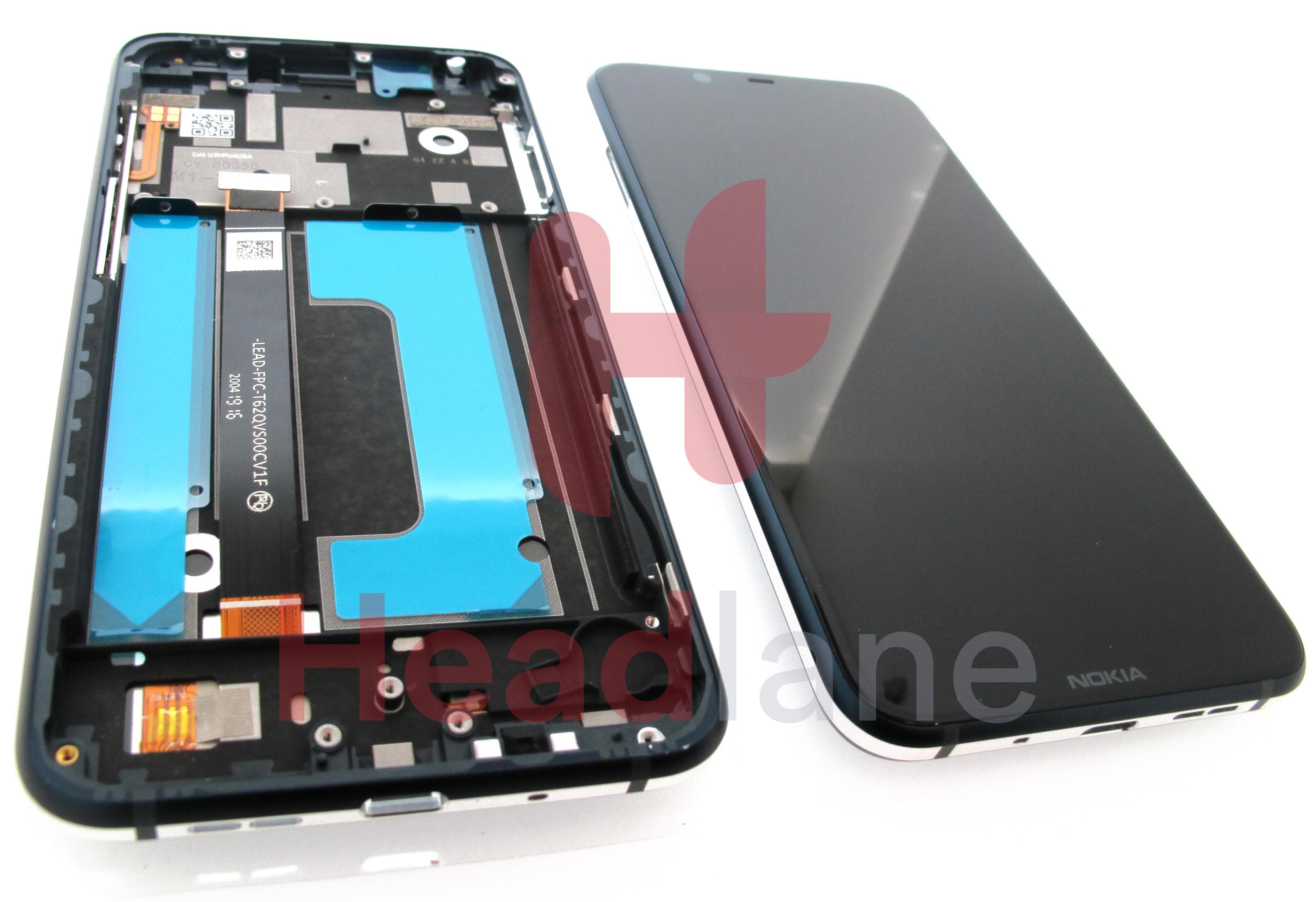 Nokia 8.1 TA-1119 TA-1128 LCD Display / Screen + Touch - Blue - view 2