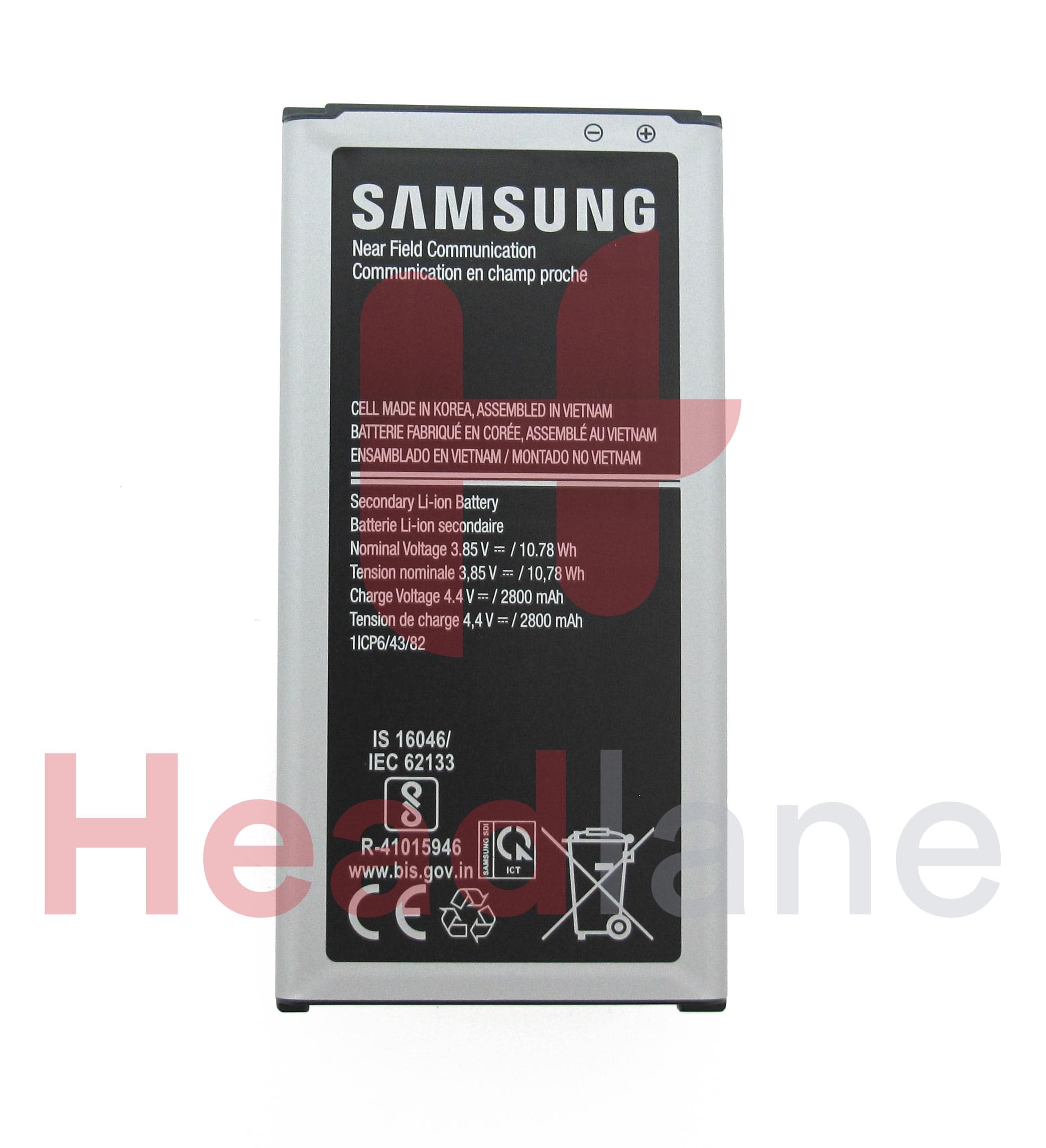 Samsung SM-G390 SM-G398 Galaxy Xcover 4 / 4S Internal Battery EB-BG390BBE 2800mAh - view 2