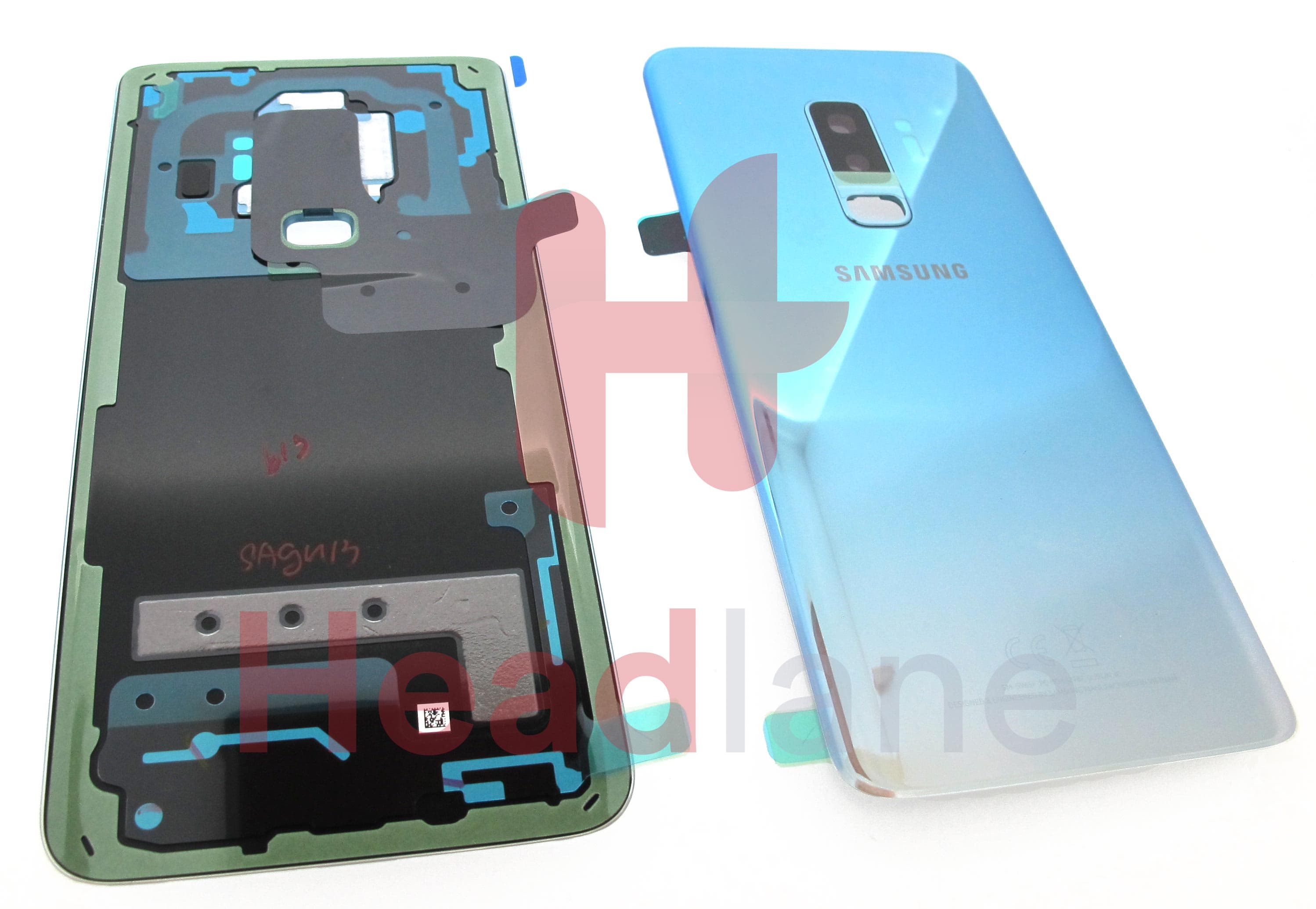 Samsung SM-G965F Galaxy S9+ Single SIM Battery Cover - Polaris Blue - view 2