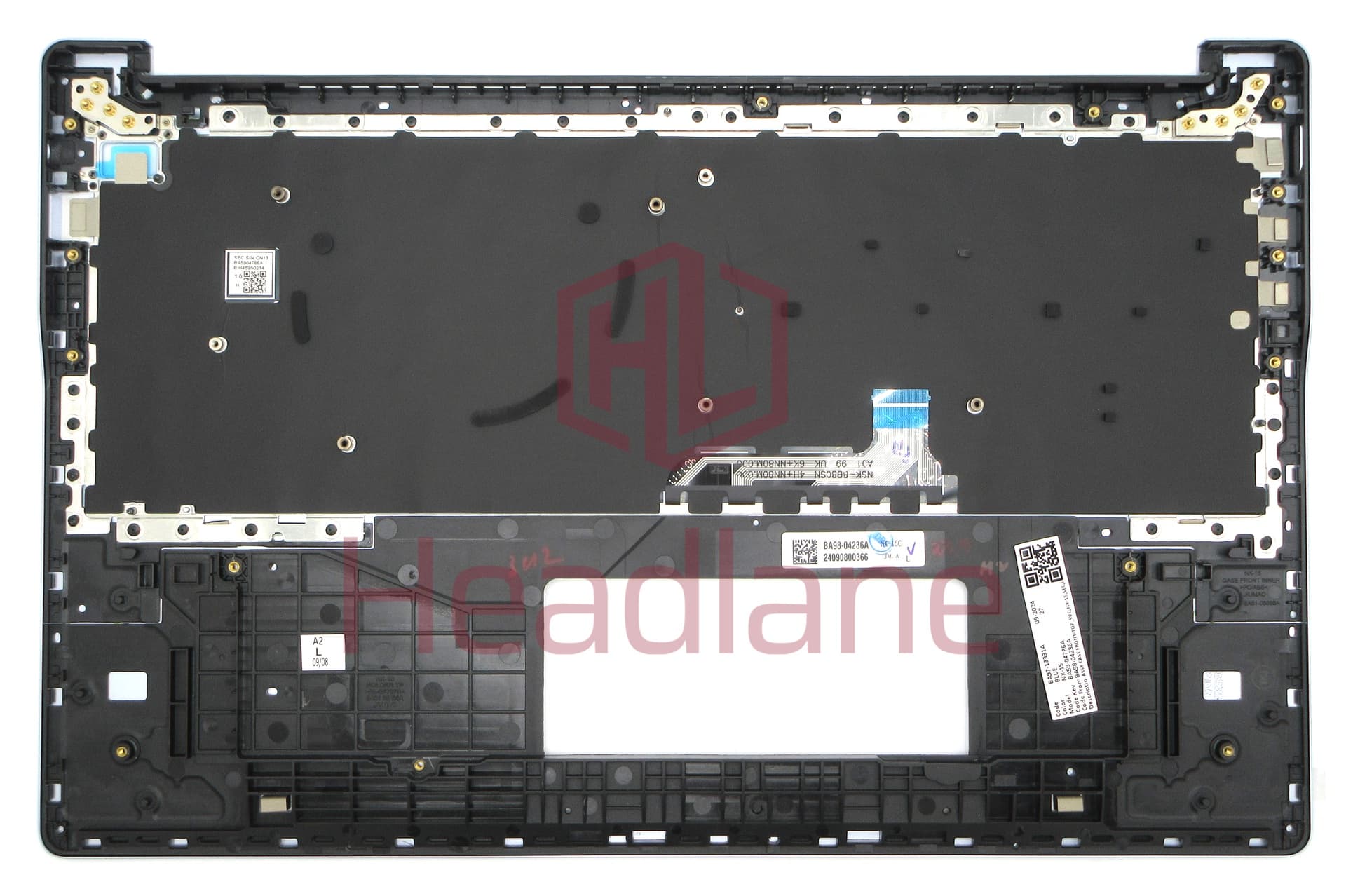 Samsung NP750XQB Galaxy Book4 Edge Top Keyboard Cover - Sapphire Blue (UK QWERTY) - view 2