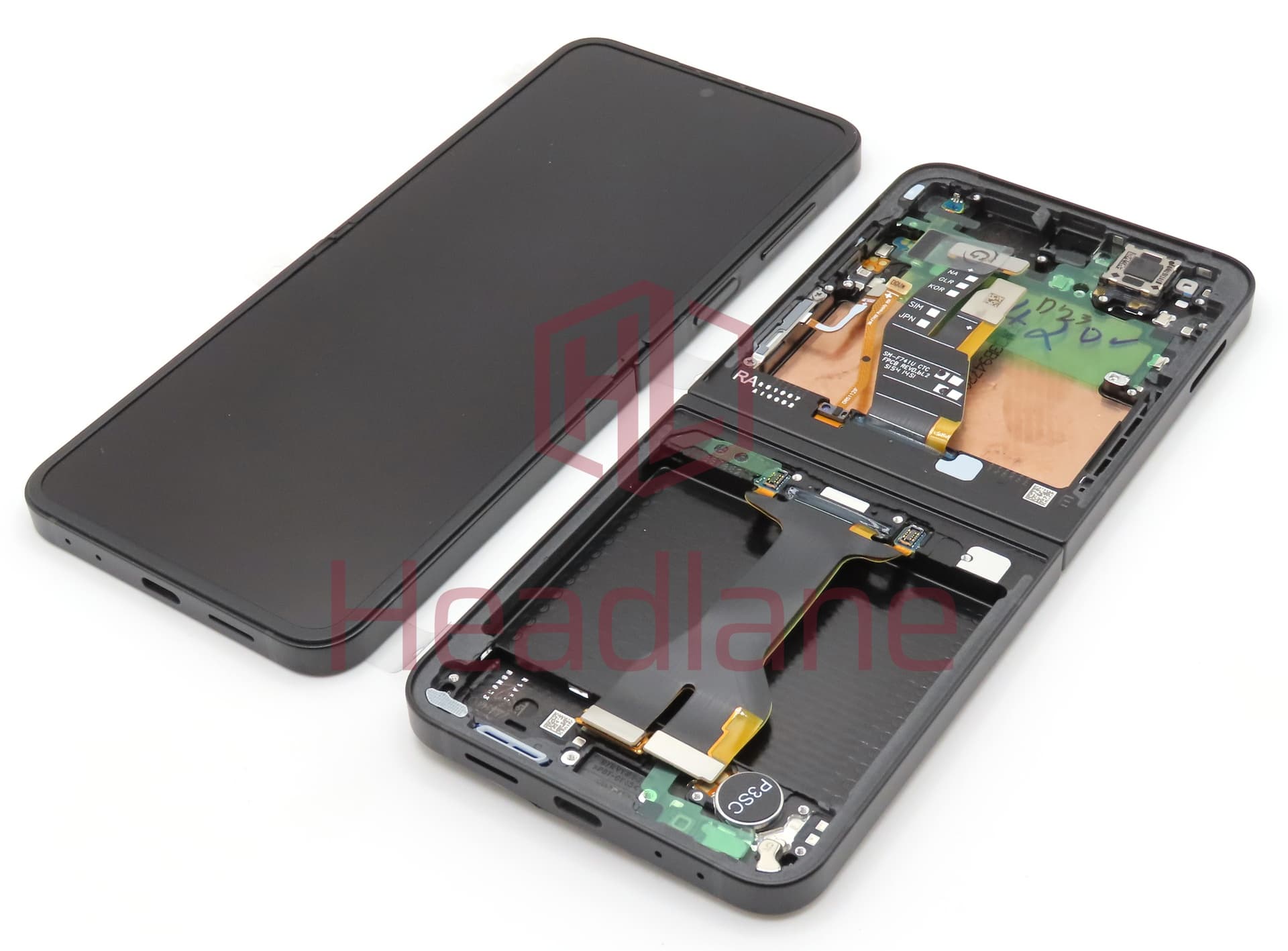 Samsung SM-F761 Galaxy Z Flip7 FE LCD Display / Screen + Touch - Black - view 2