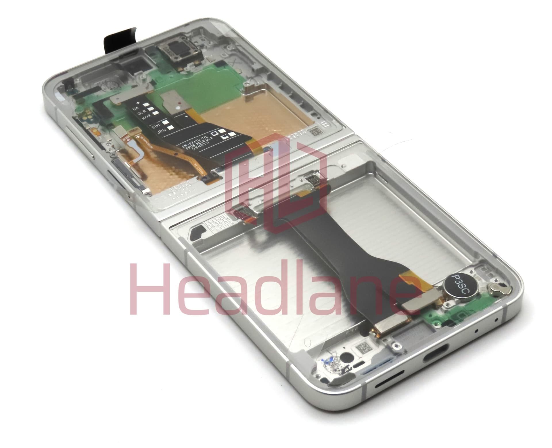 Samsung SM-F761 Galaxy Z Flip7 FE LCD Display / Screen + Touch - White - view 2