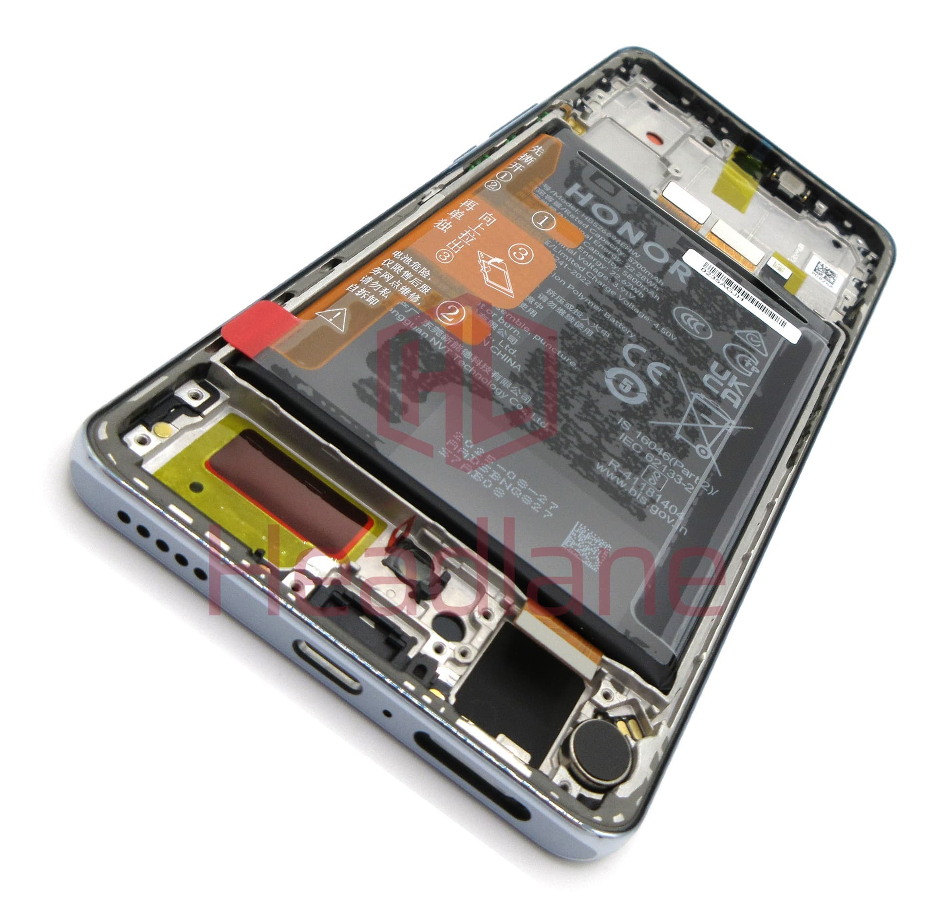 Honor X50 LCD Display / Screen + Touch + HB526694EHW Battery - Silver - view 2