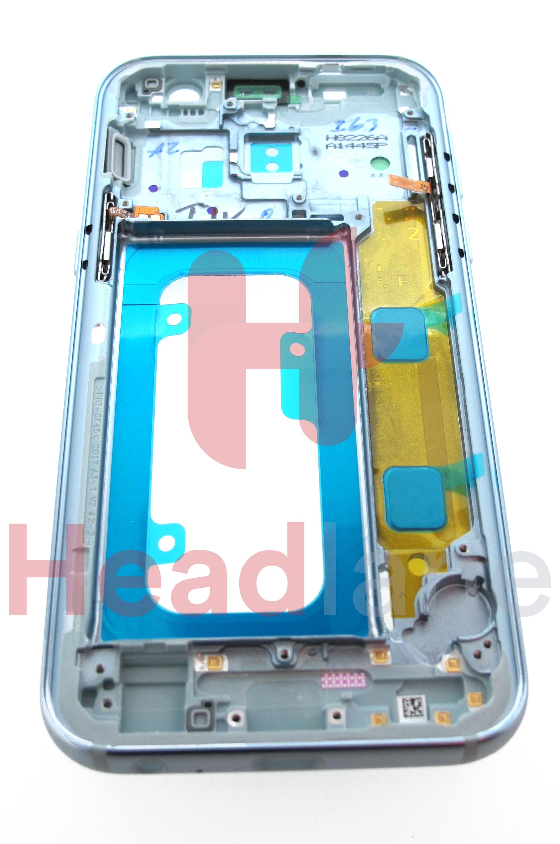 Samsung SM-A320 Galaxy A3 (2017) Middle Cover/Chassis - Blue - view 2