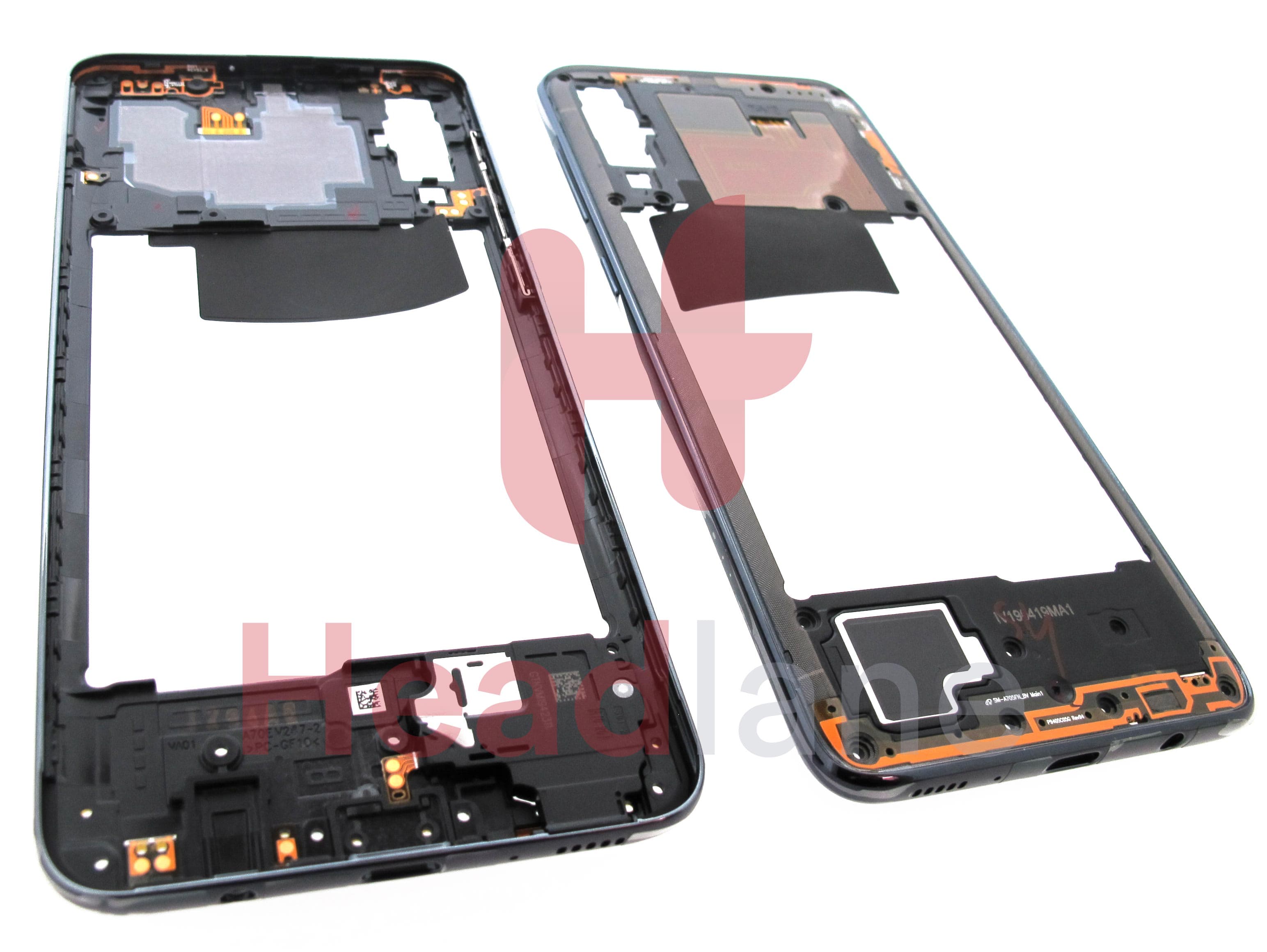 Samsung SM-A705 Galaxy A70 Middle Cover / Chassis - Black - view 2
