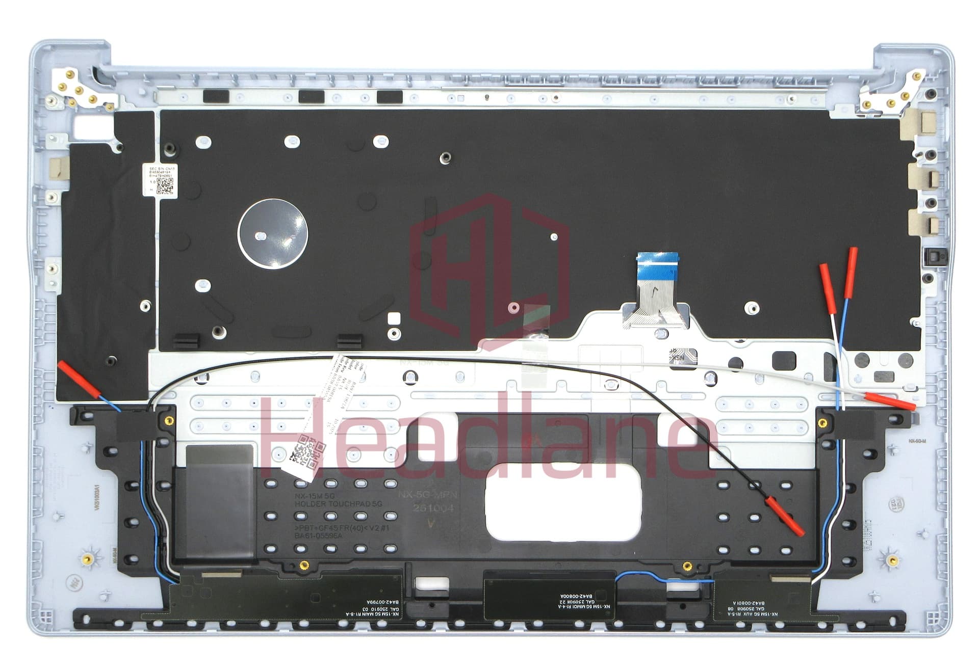 Samsung NP755XRA Galaxy Book5 Edge 5G Top Cover + Keyboard (UK QWERTY) - Sapphire Blue - view 2