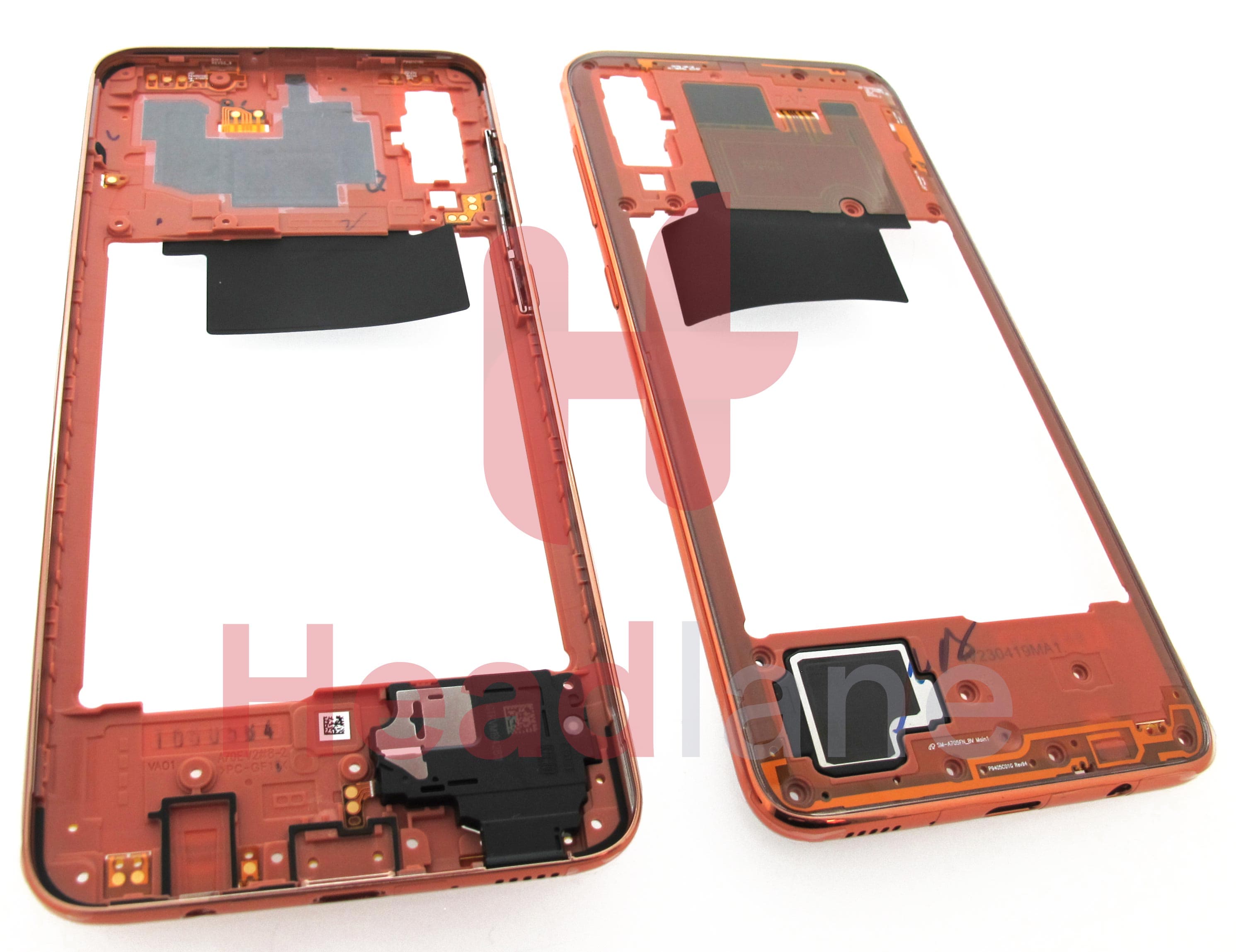 Samsung SM-A705 Galaxy A70 Middle Cover / Chassis - Coral - view 2