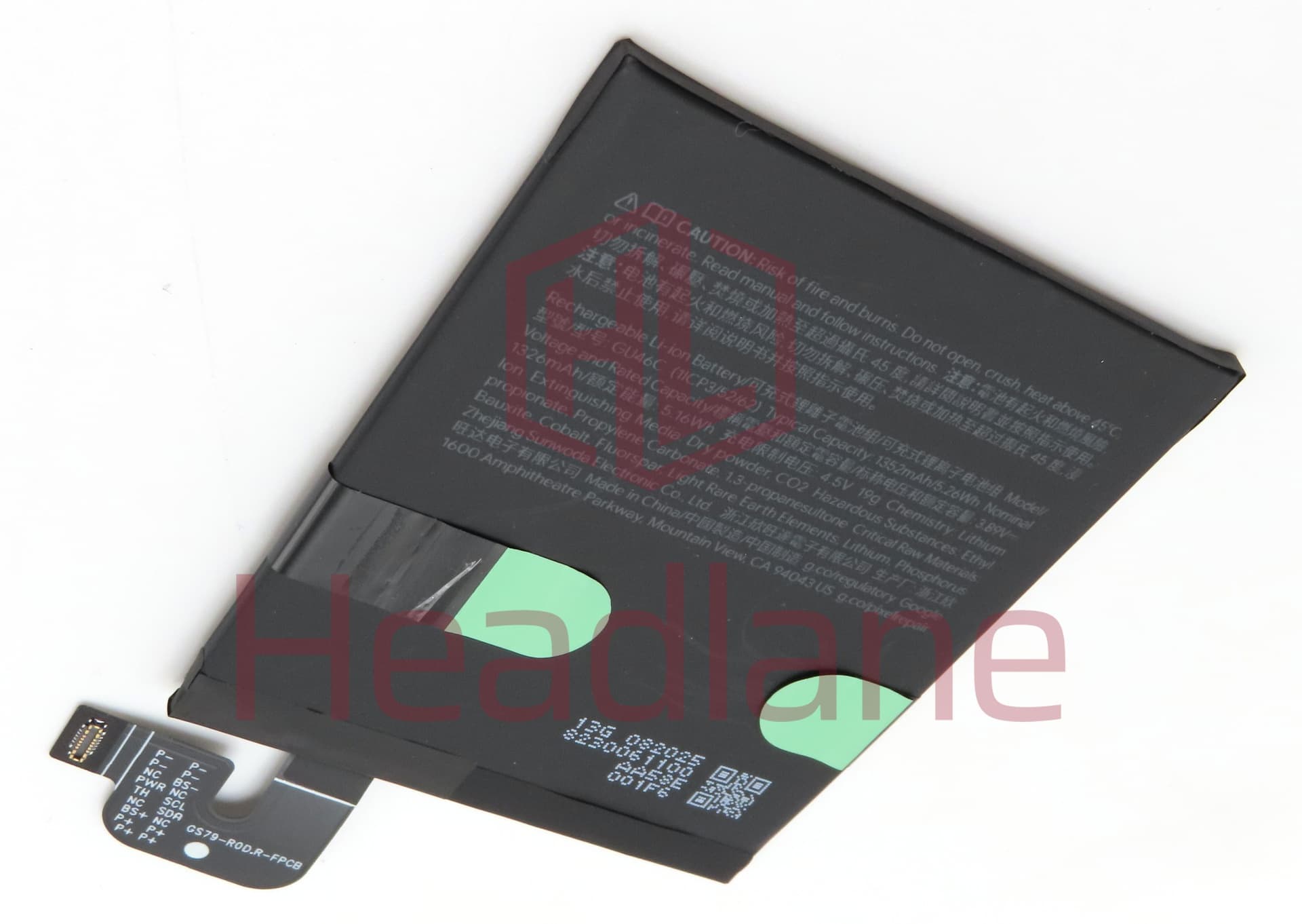 Google Pixel 10 Pro Fold GU46C 1352mAh Battery (Base) - view 2