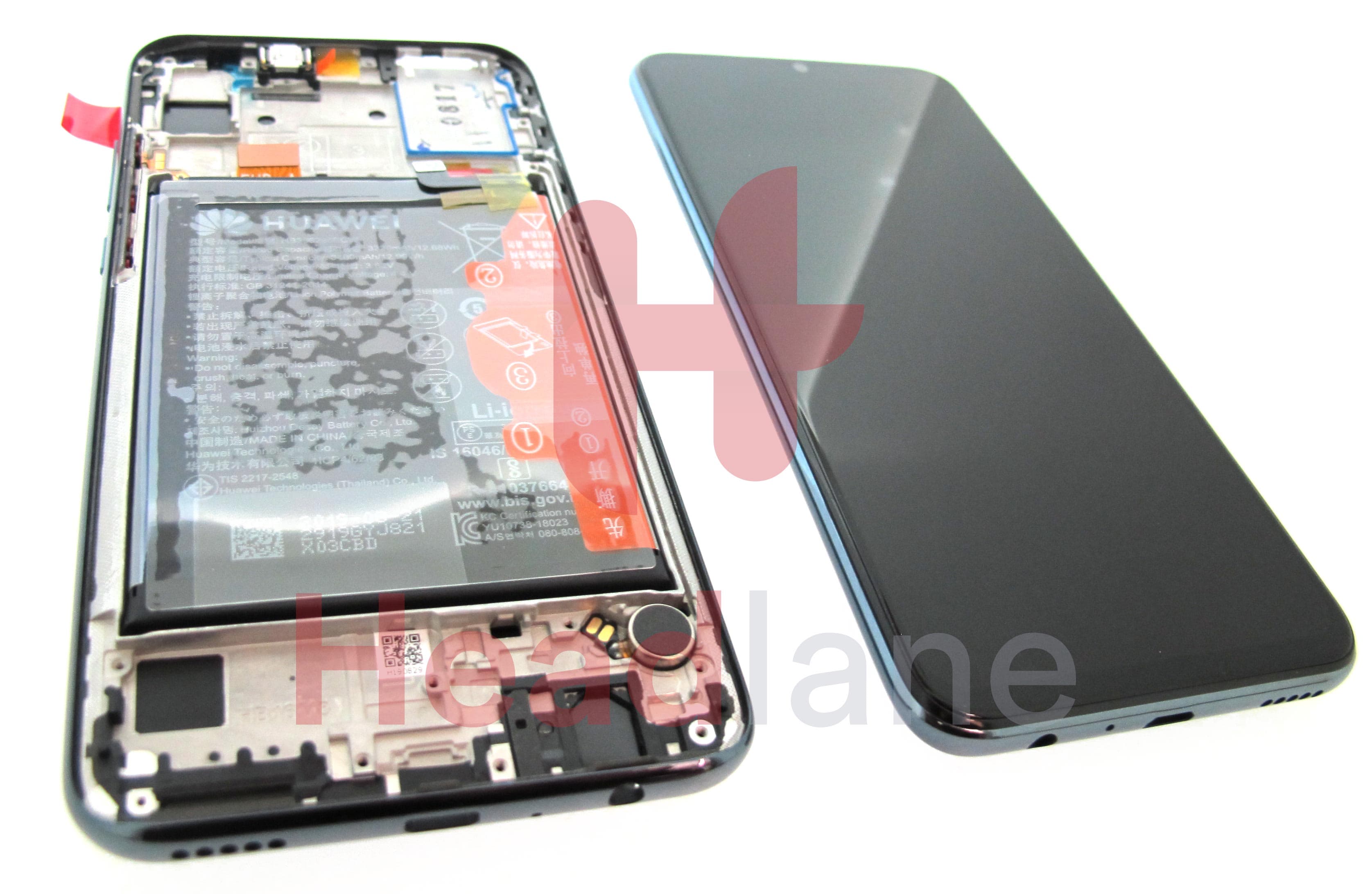 Huawei Honor 10 Lite / Honor 20 Lite LCD Display / Screen + Touch + Battery - Black - view 2