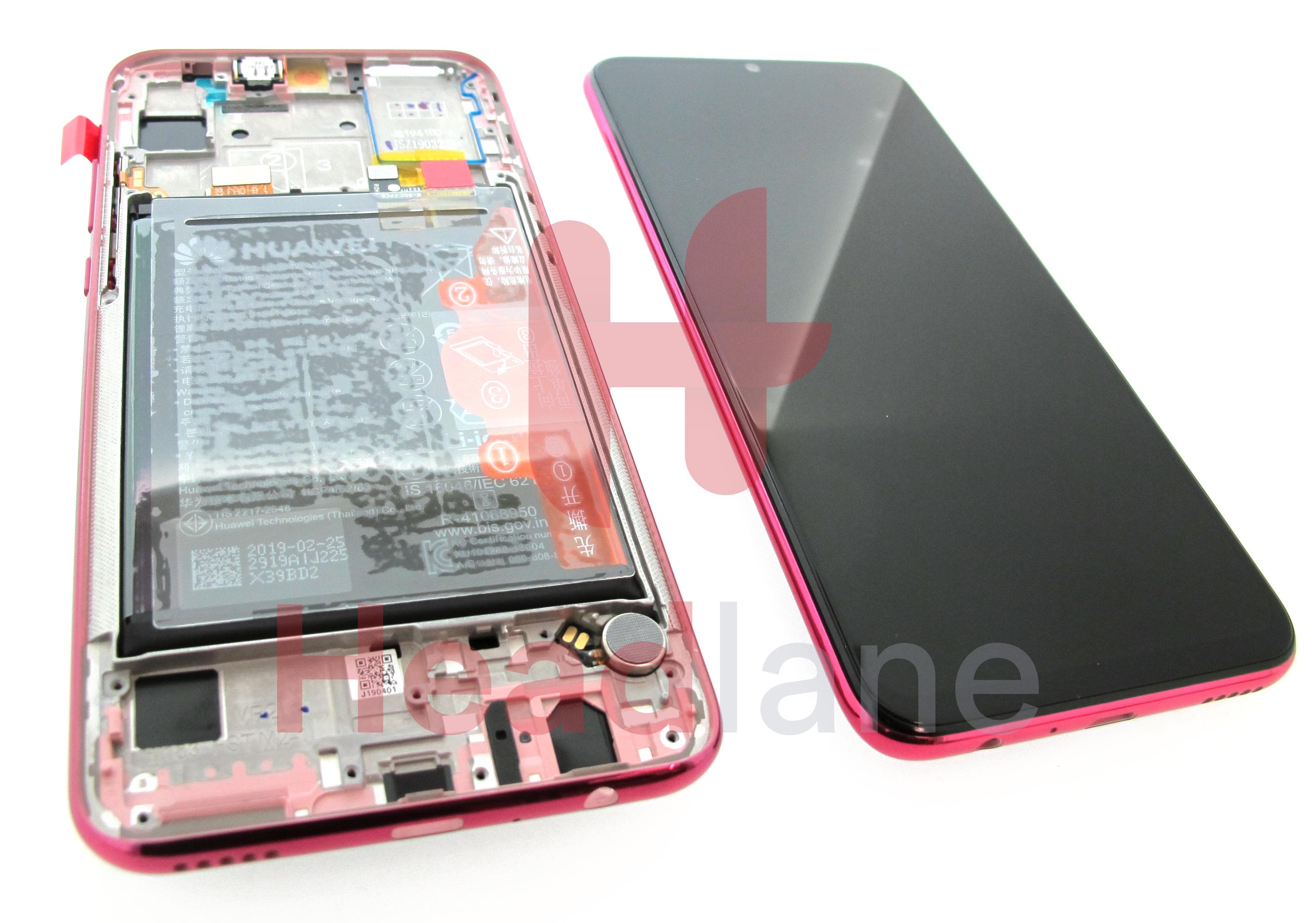 Huawei Honor 20 Lite LCD Display / Screen + Touch + Battery - Red - view 2