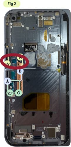 Google Pixel 10 Pro Fold Fingerprint Reader / Sensor Flex Adhesive / Sticker - view 2